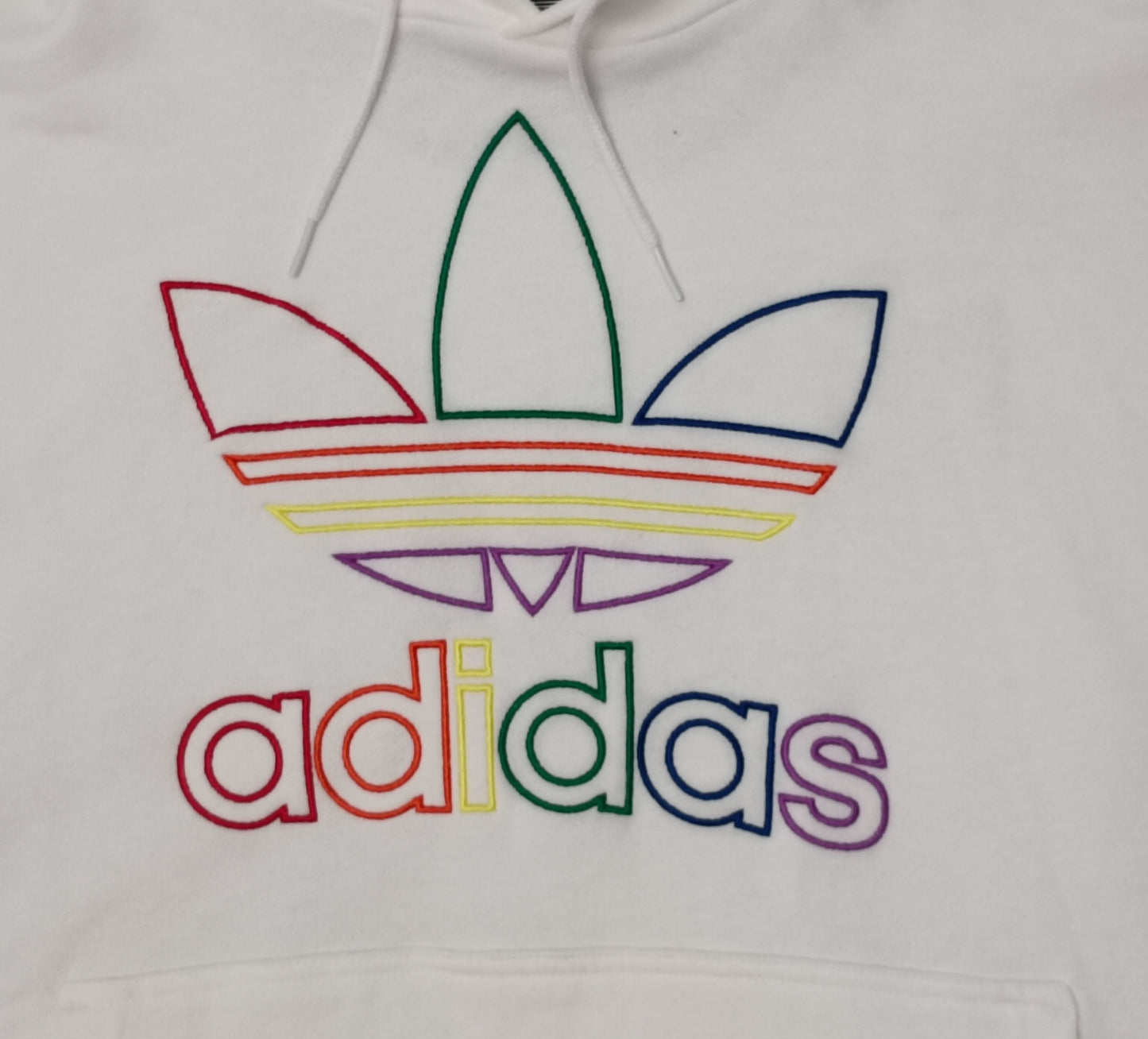 (2XL) Adidas Originals Pride Trefoil Hoodie горнище