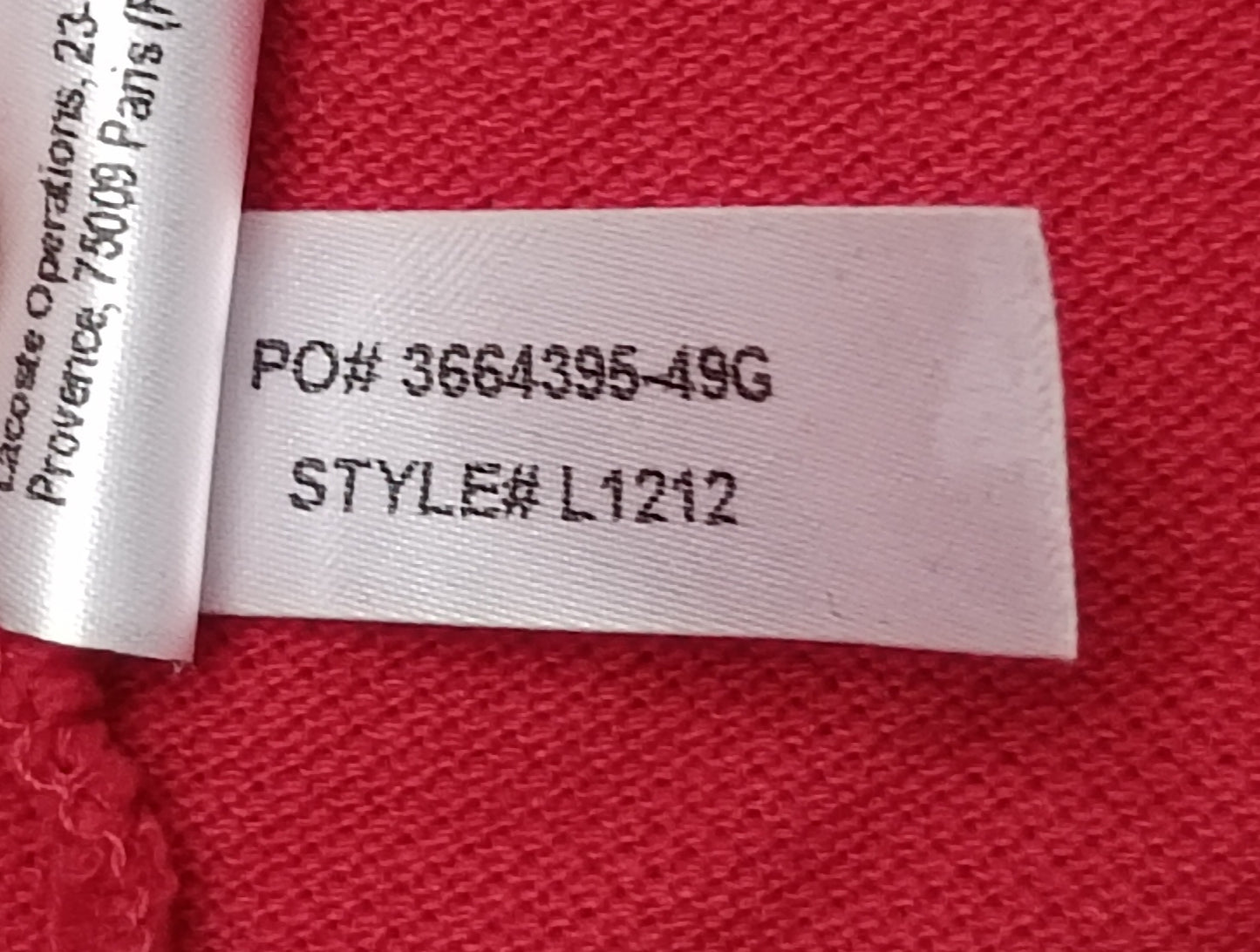 (L) Lacoste Polo Shirt поло тениска