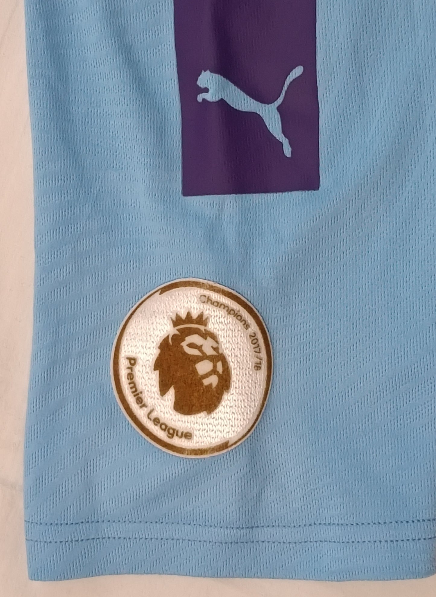 (ДЕТСКО) (Ръст 158-170см) Puma Manchester City #17 Kevin de Bruyne Home Jersey тениска