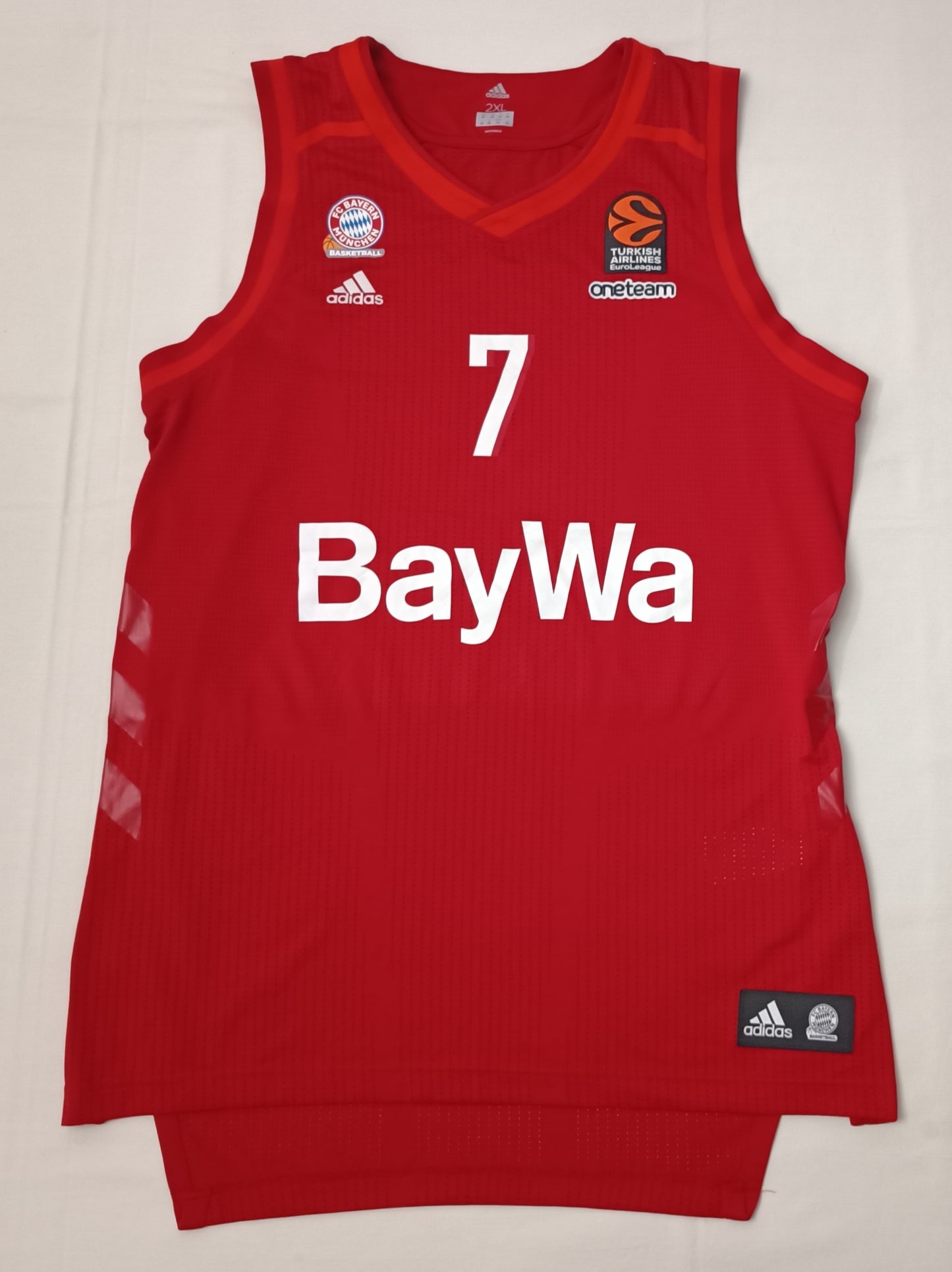 (2XL) Adidas Bayern Munchen #7 King Home Jersey потник