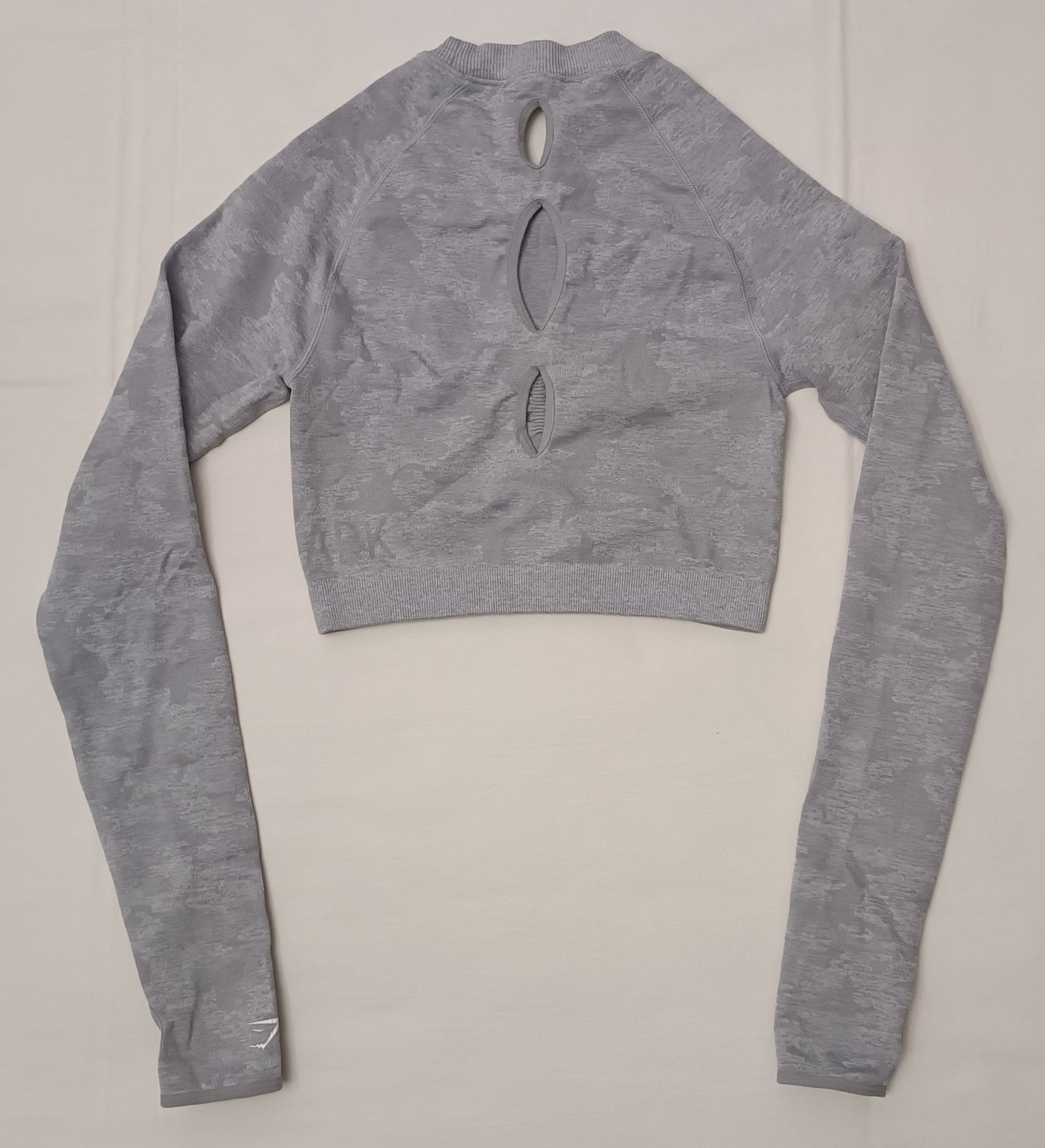 (ДАМСКО) (S) Gymshark Seamless Cropped Long Sleeve Top блуза