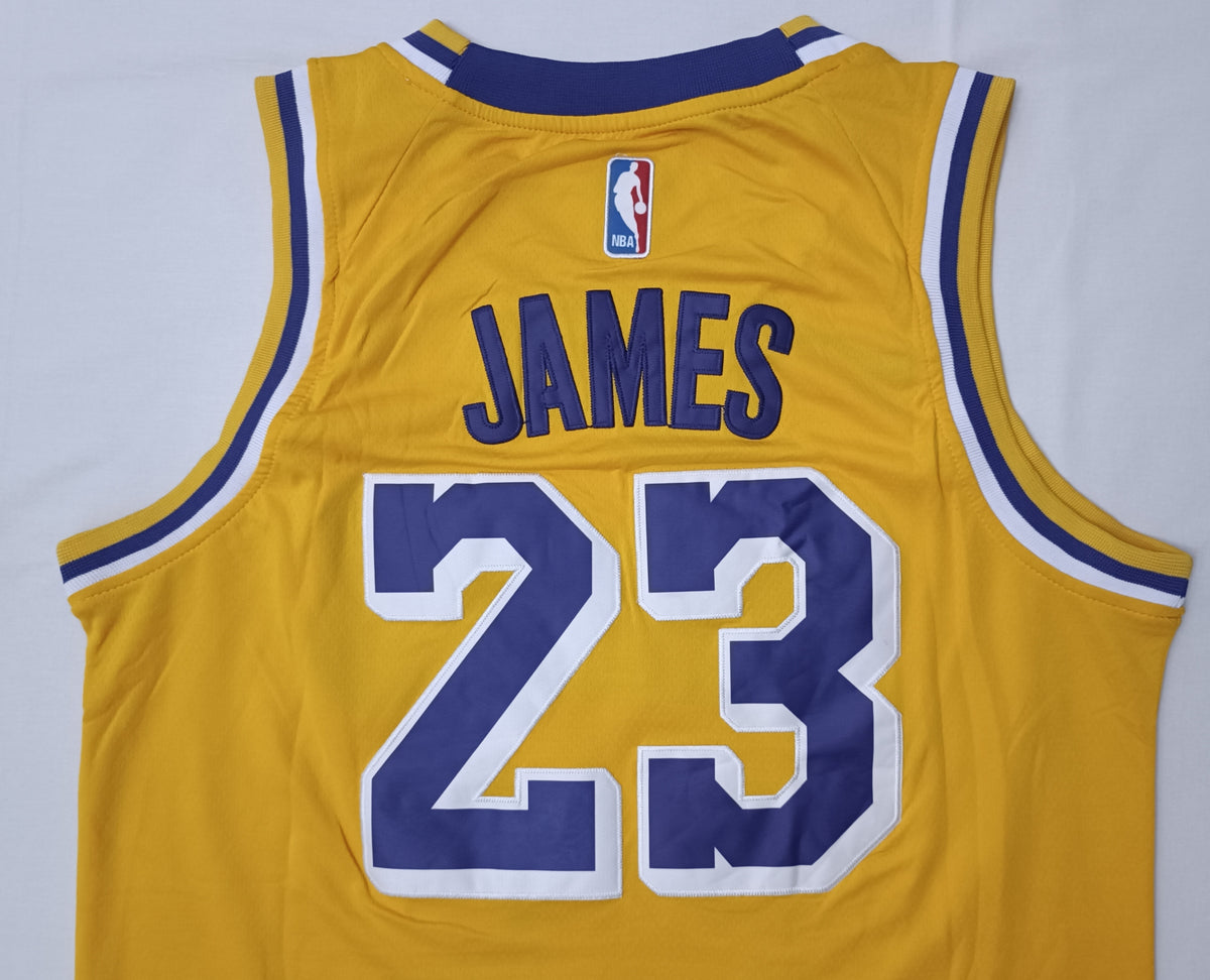 (L) Nike NBA LA Lakers #23 LeBron James Jersey потник