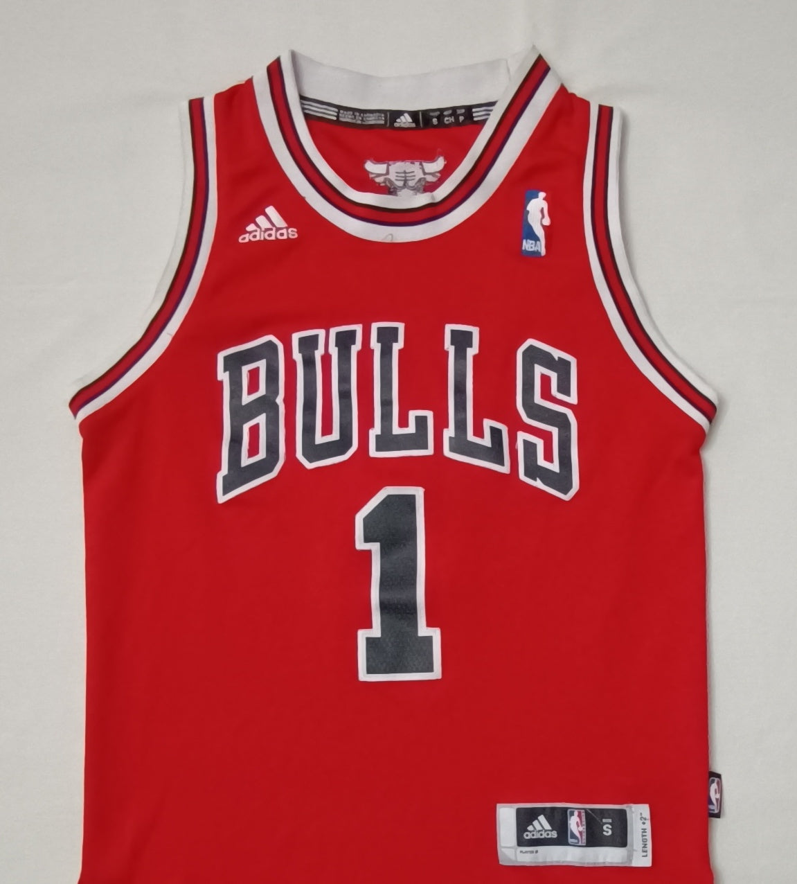 (ДЕТСКО) (Ръст 128-137см) Adidas NBA Chicago Bulls #1 Rose Jersey потник