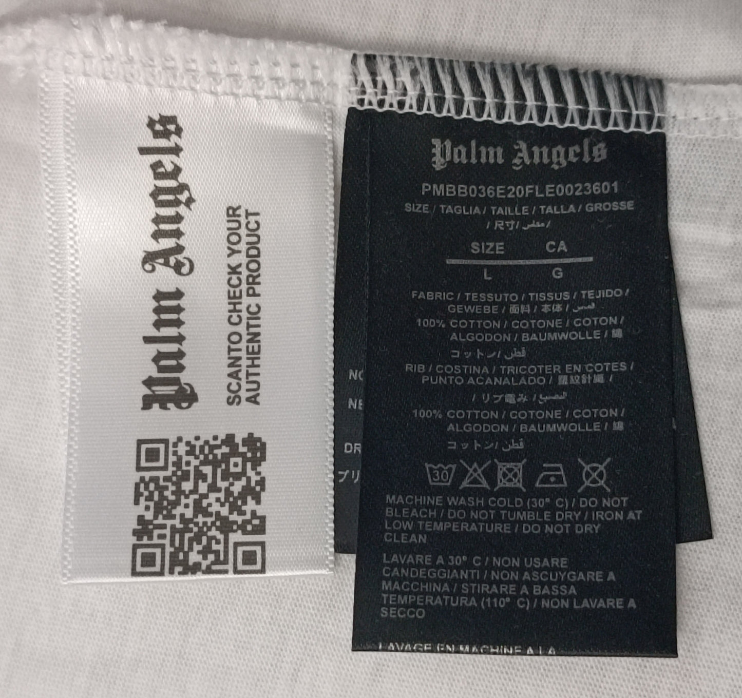 (L) Palm Angels Sprayed Logo T-Shirt тениска