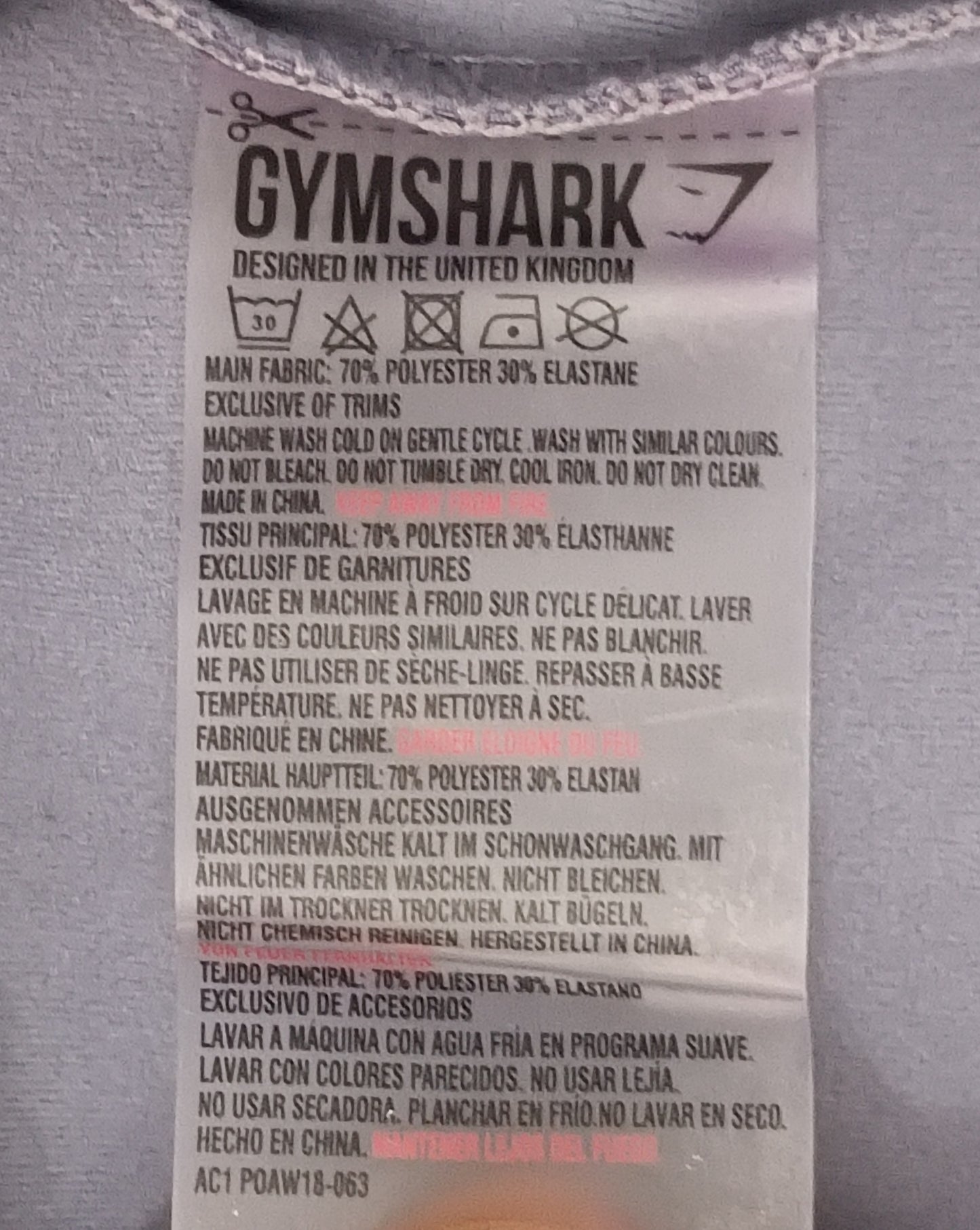(ДАМСКО) (XS) Gymshark Assymetric Crop Top тениска