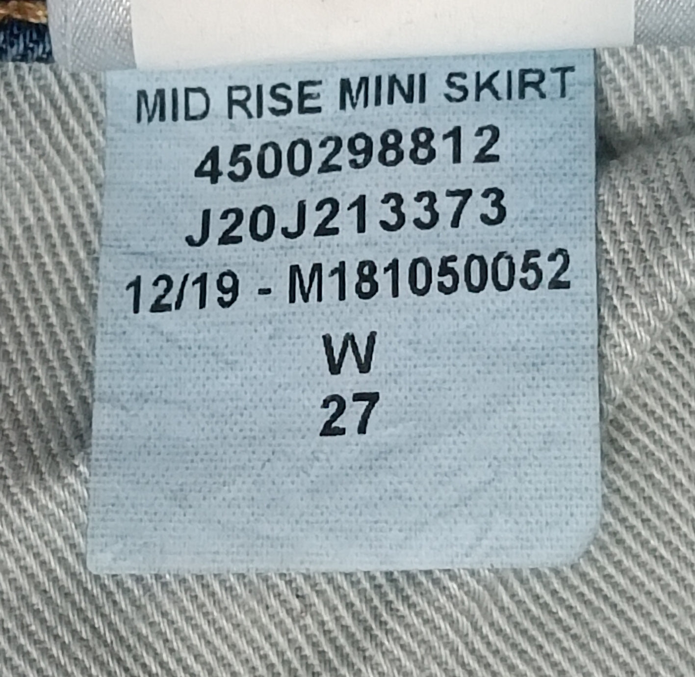 (ДАМСКО) (27, S) Calvin Klein Jeans Mid-Rise Mini Skirt дънкова пола