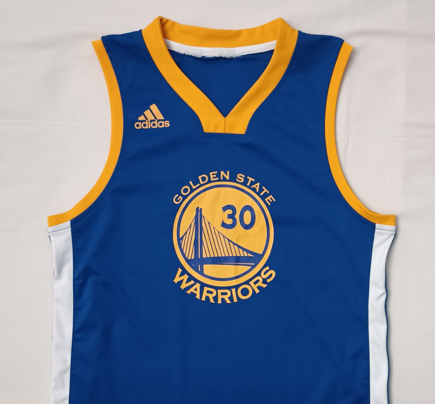 (ДЕТСКО) (Ръст 158-170см) Adidas NBA Golden State Warriors #30 Curry Jersey потник