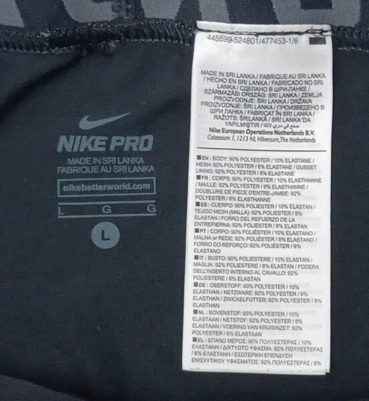 (L) Nike PRO DRI-FIT Compression Shorts клин