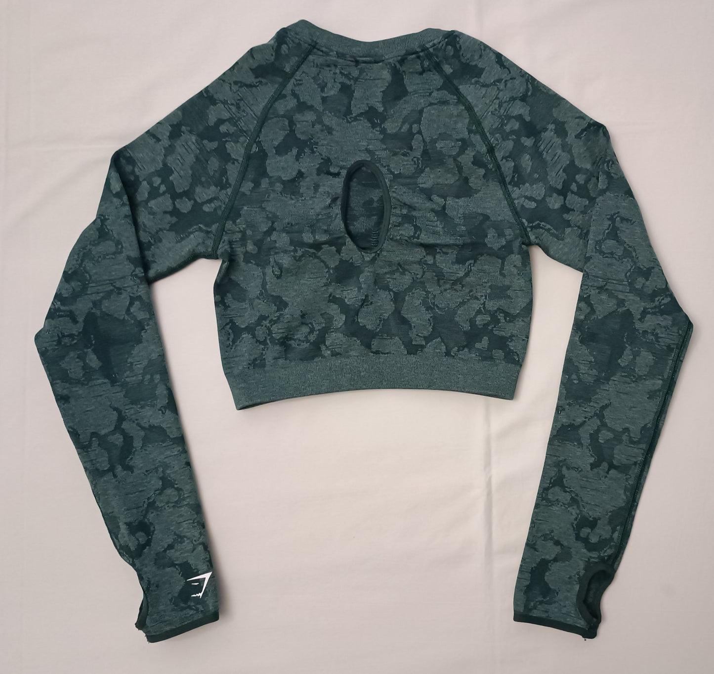 (ДАМСКО) (S) Gymshark Seamless Cropped Long Sleeve Top блуза
