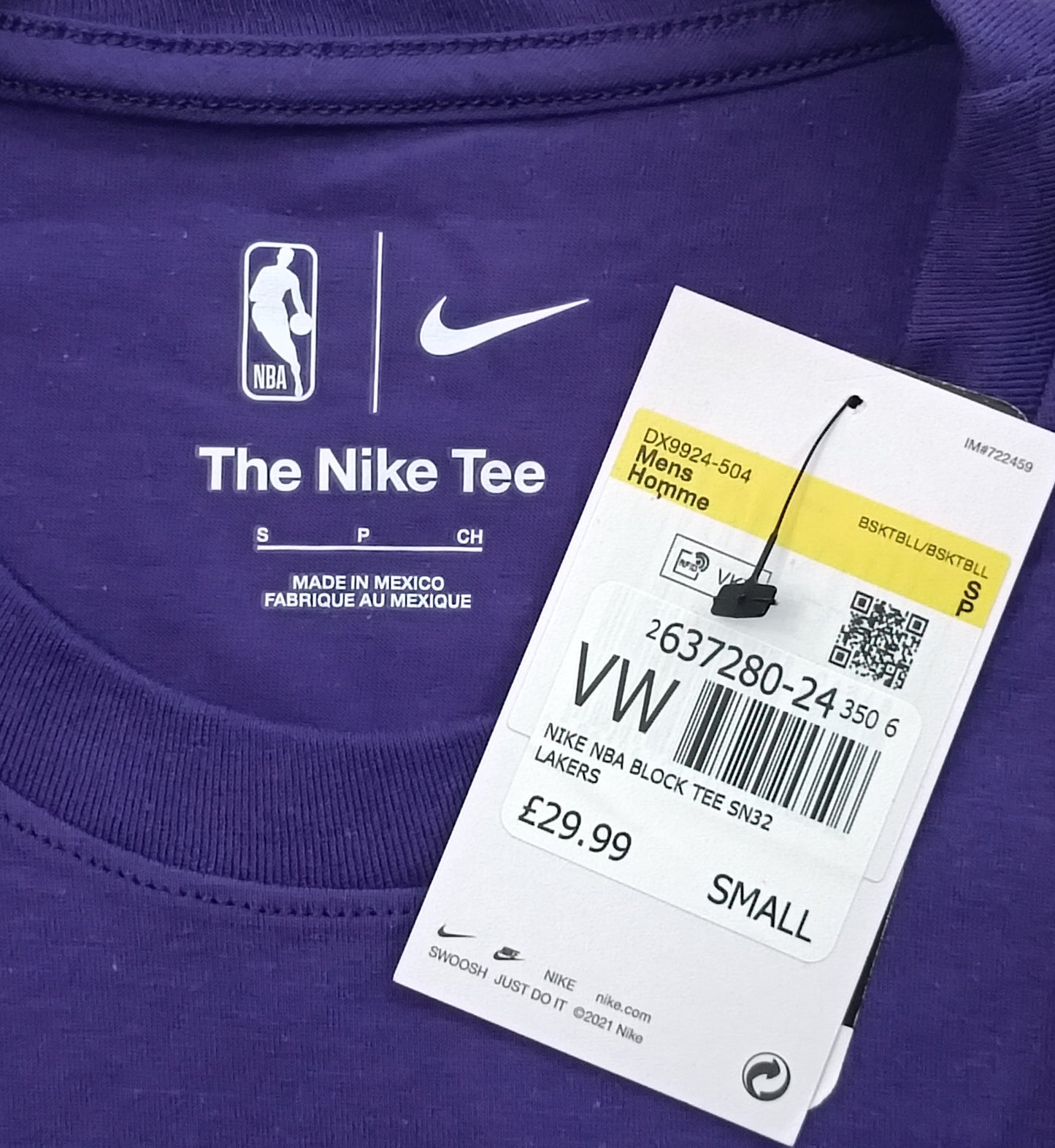 (S) Nike NBA Los Angeles Lakers Tee тениска