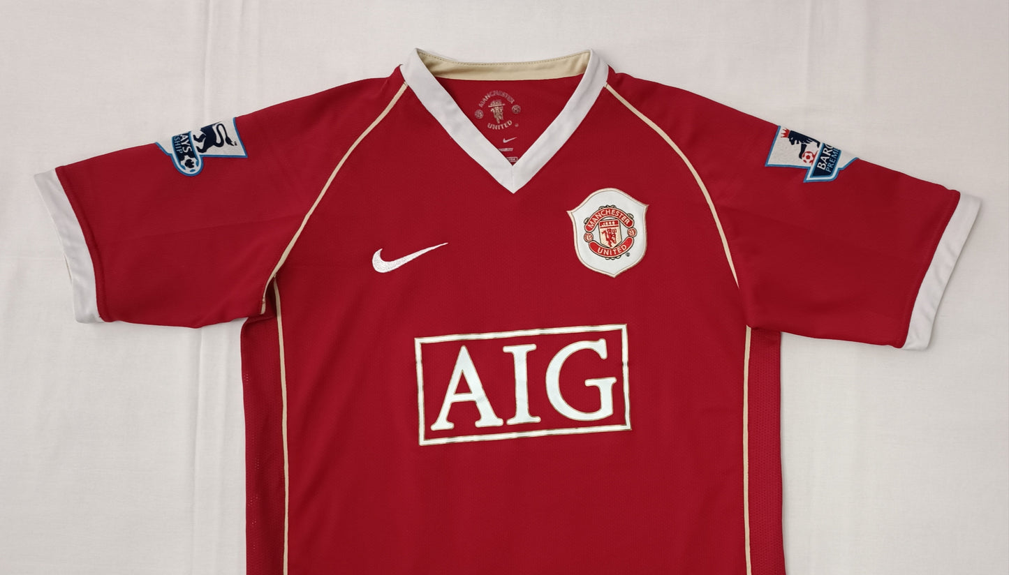 (ДЕТСКО) (Ръст 152-158см) Nike Manchester United #16 Carrick Home Jersey тениска