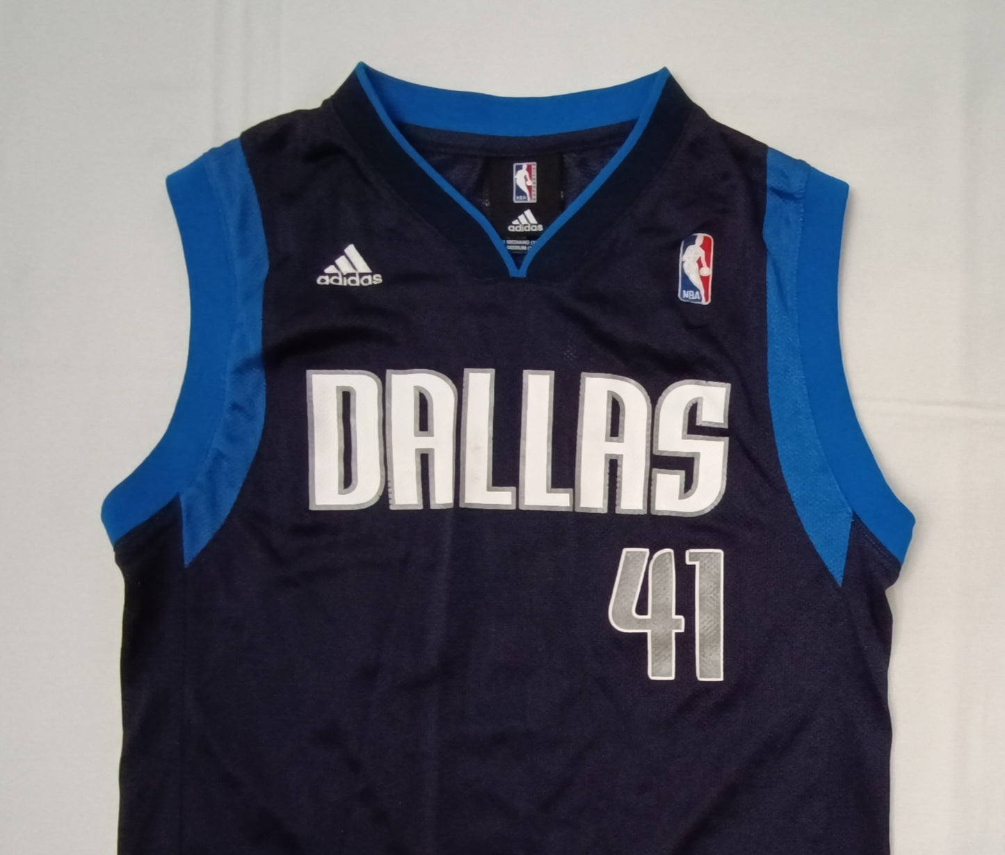 (ДЕТСКО) (Ръст 137-147см) Adidas Dallas Mavericks #41 Nowitzki Jersey потник