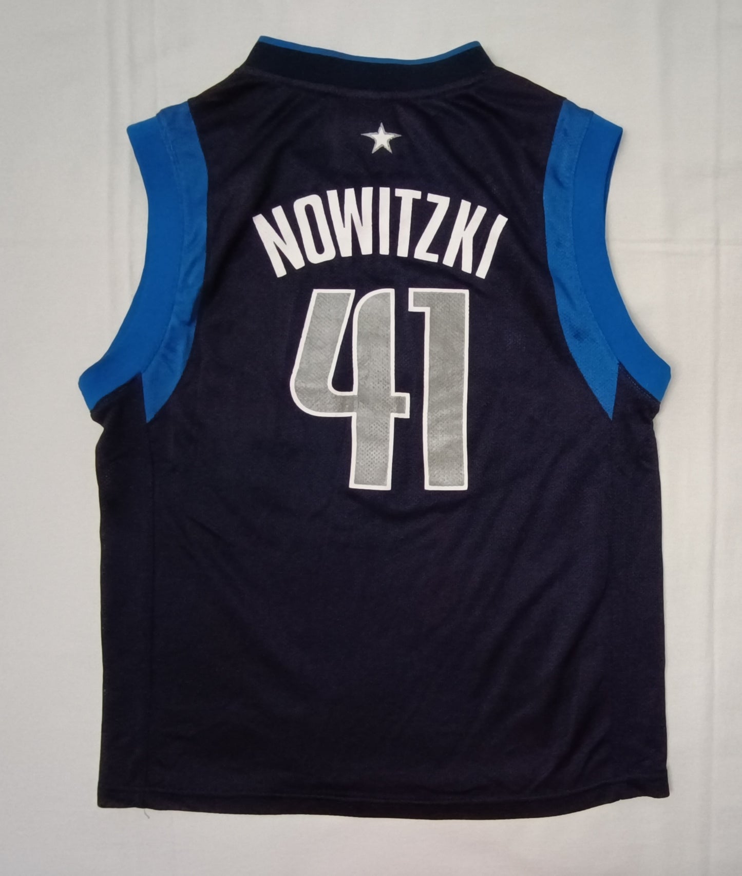 (ДЕТСКО) (Ръст 137-147см) Adidas Dallas Mavericks #41 Nowitzki Jersey потник