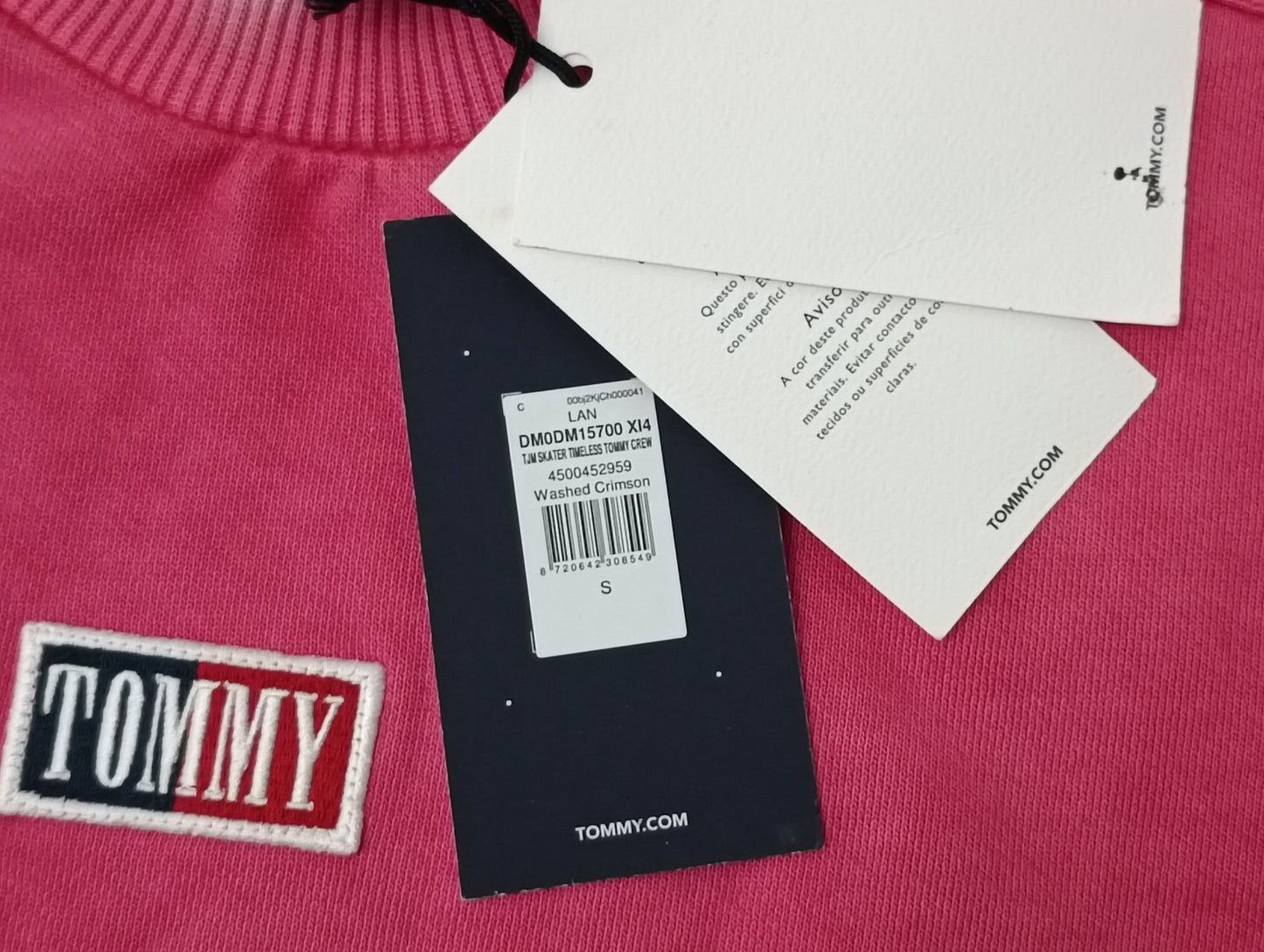 (S) Tommy Jeans Organic Cotton Sweatshirt горнище