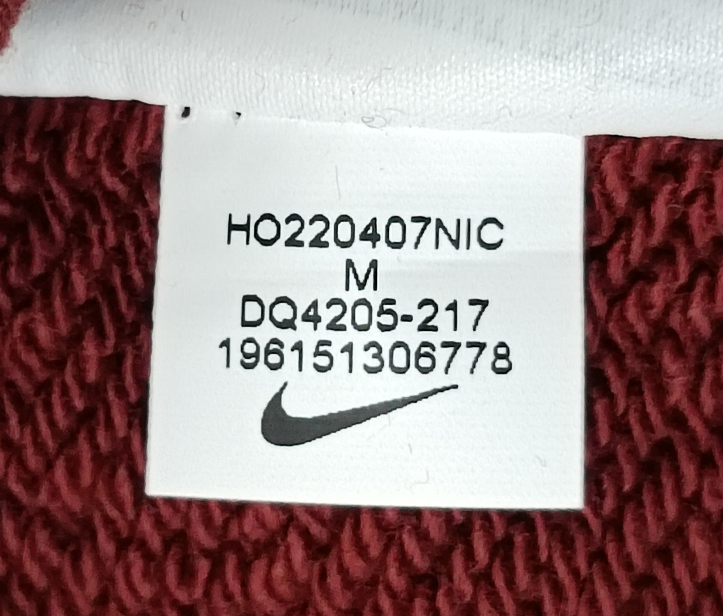 (S, M) Nike AIR Fleece Sweatshirt горнище