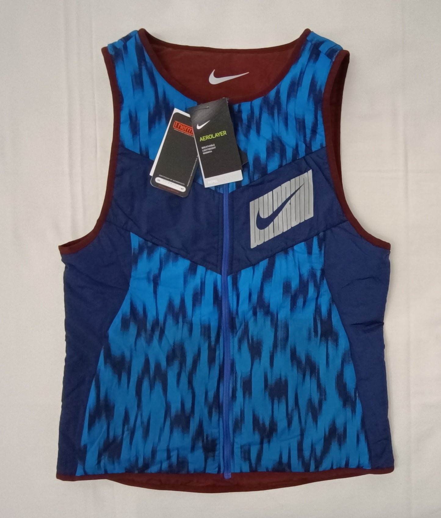 (S) Nike Aerolayer Wild Run Reversible Vest двулицев елек