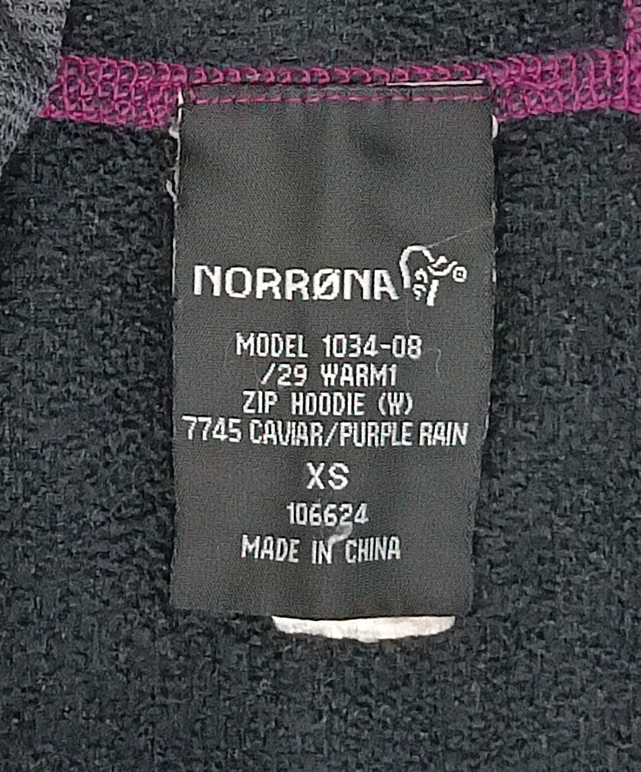 (ДАМСКО) (XS) Norrona /29 Warm1 Zip Hoodie полар горнище