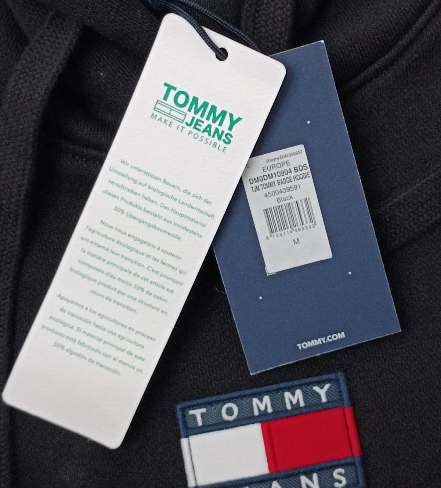 (M) Tommy Jeans Hooded Sweatshirt горнище