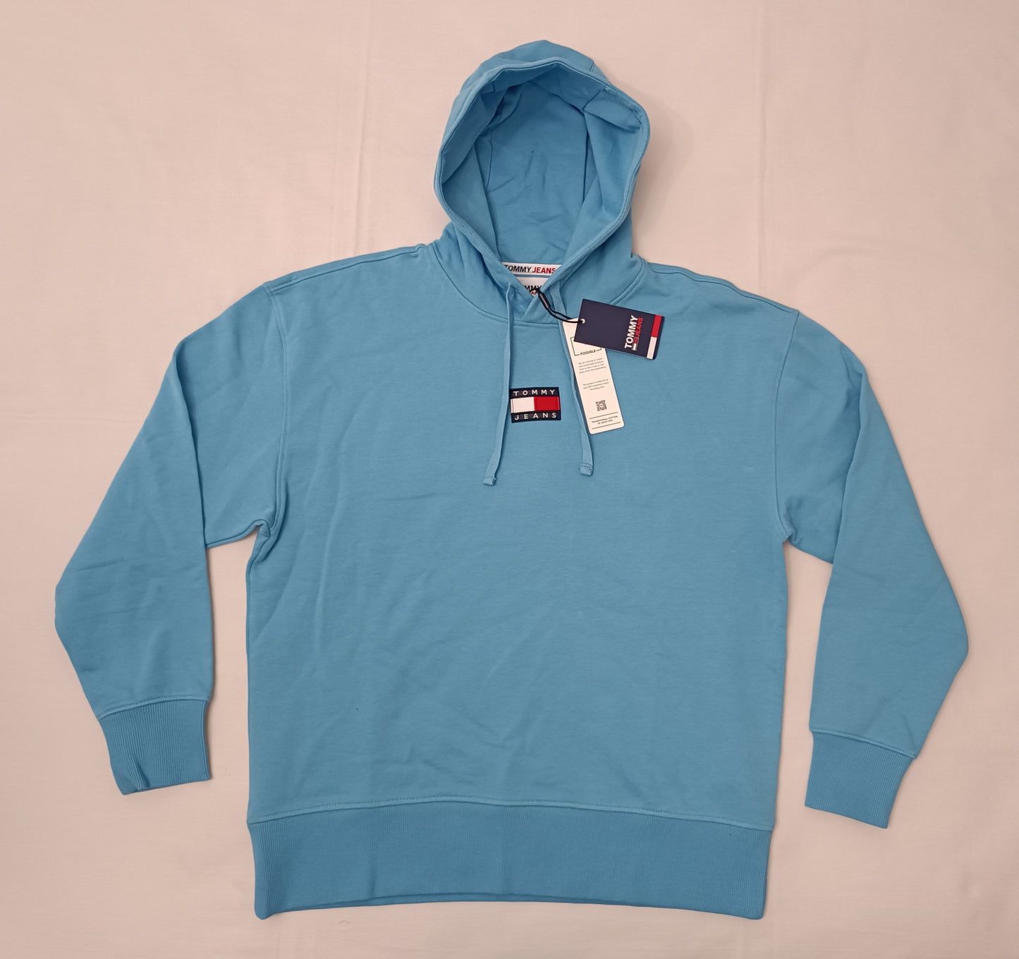 (M) Tommy Jeans Logo Hooded Sweatshirt горнище