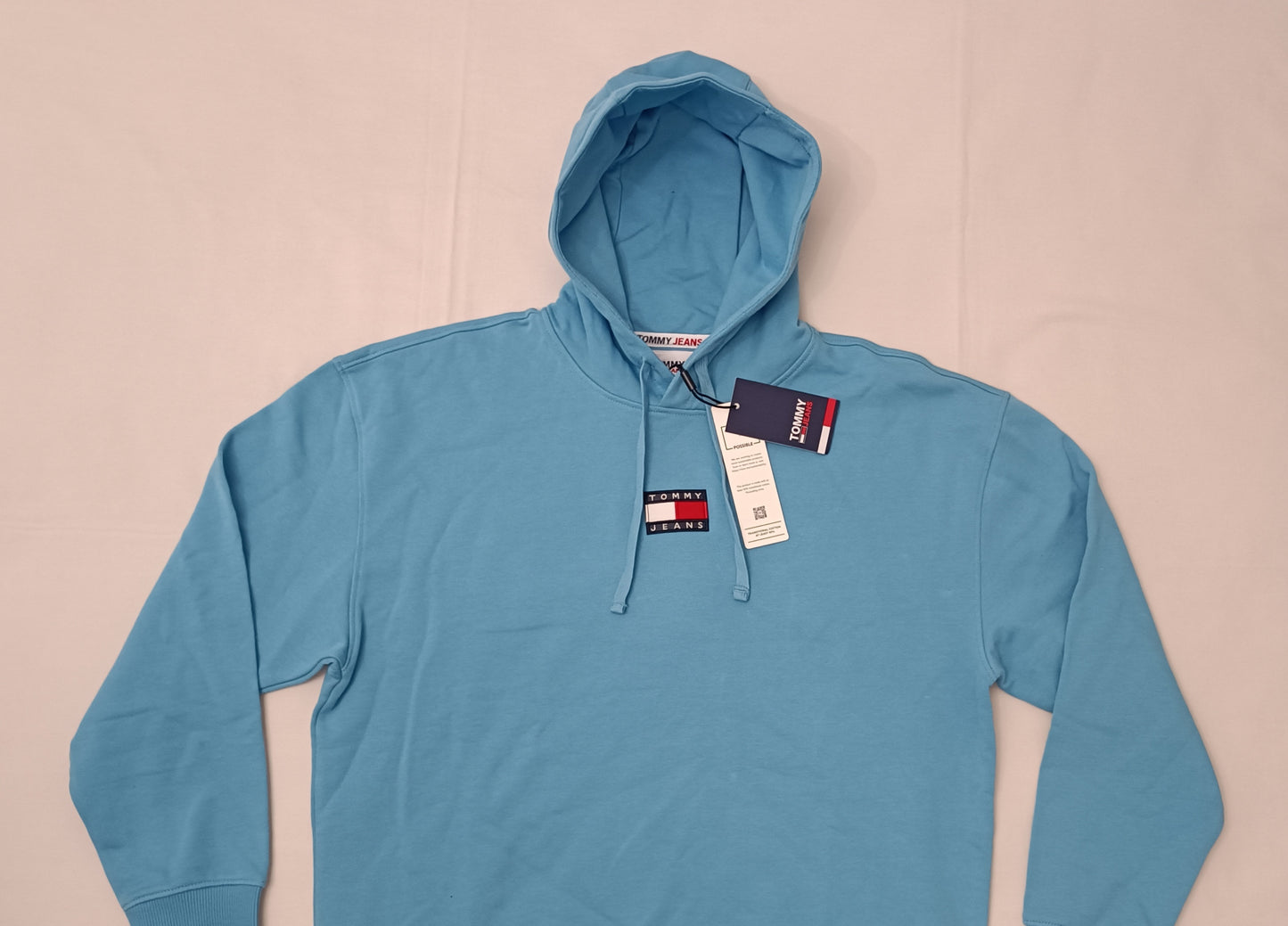 (M) Tommy Jeans Logo Hooded Sweatshirt горнище