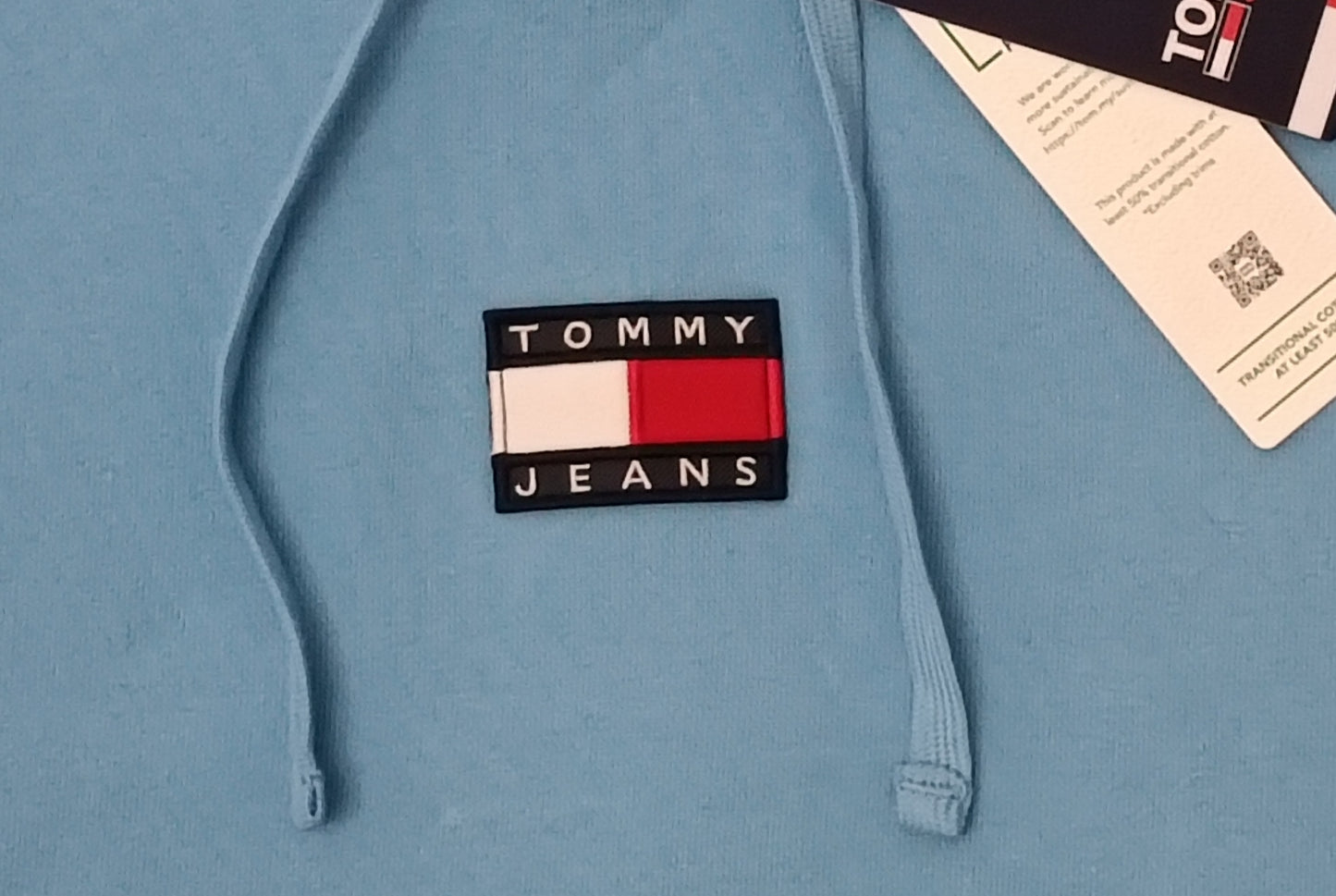 (M) Tommy Jeans Logo Hooded Sweatshirt горнище