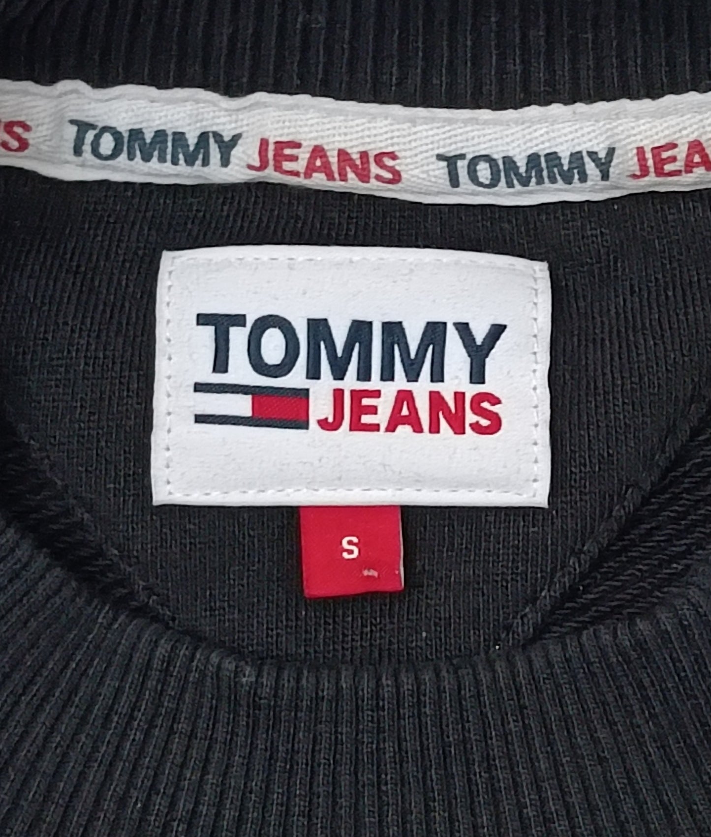 (S) Tommy Jeans Logo Sweatshirt горнище