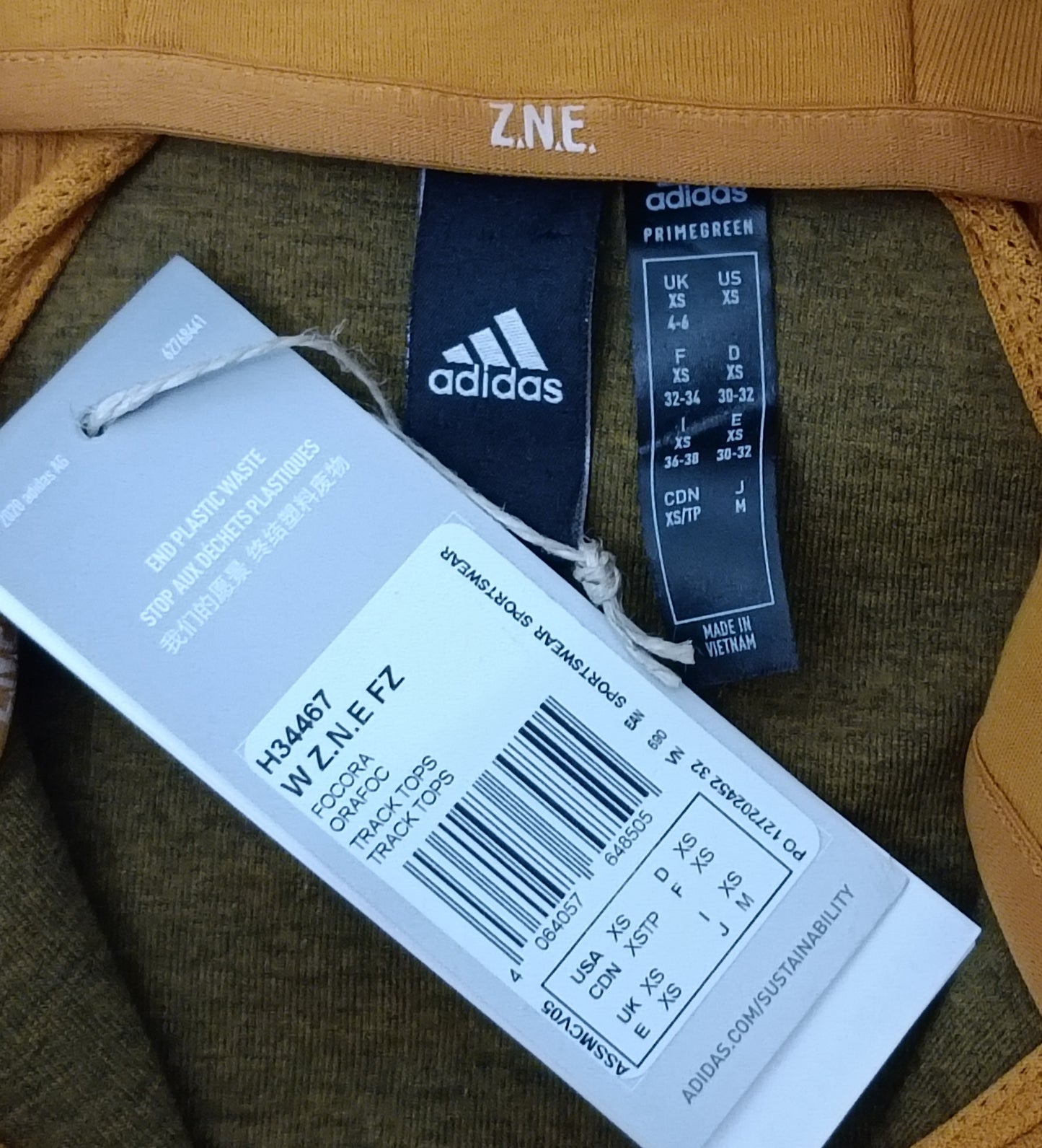 (ДАМСКО) (XS, S) Adidas Z.N.E Hoodie горнище