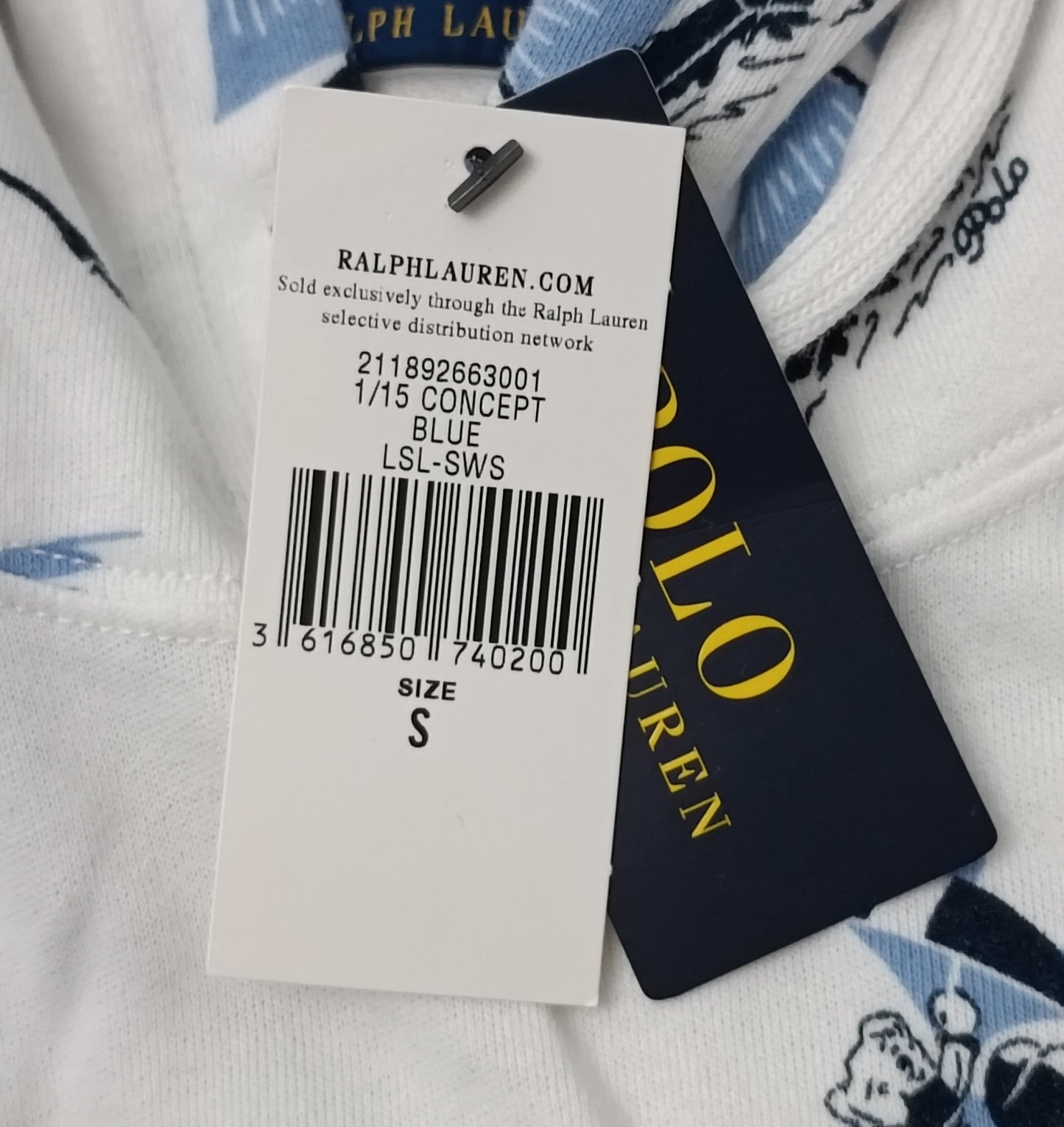 (S) POLO Ralph Lauren Surf Bear Sweatshirt горнище