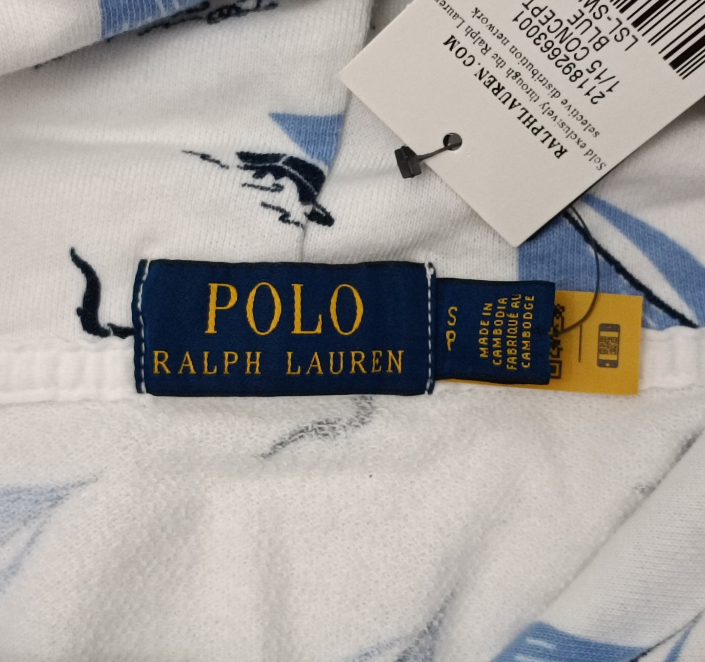 (S) POLO Ralph Lauren Surf Bear Sweatshirt горнище