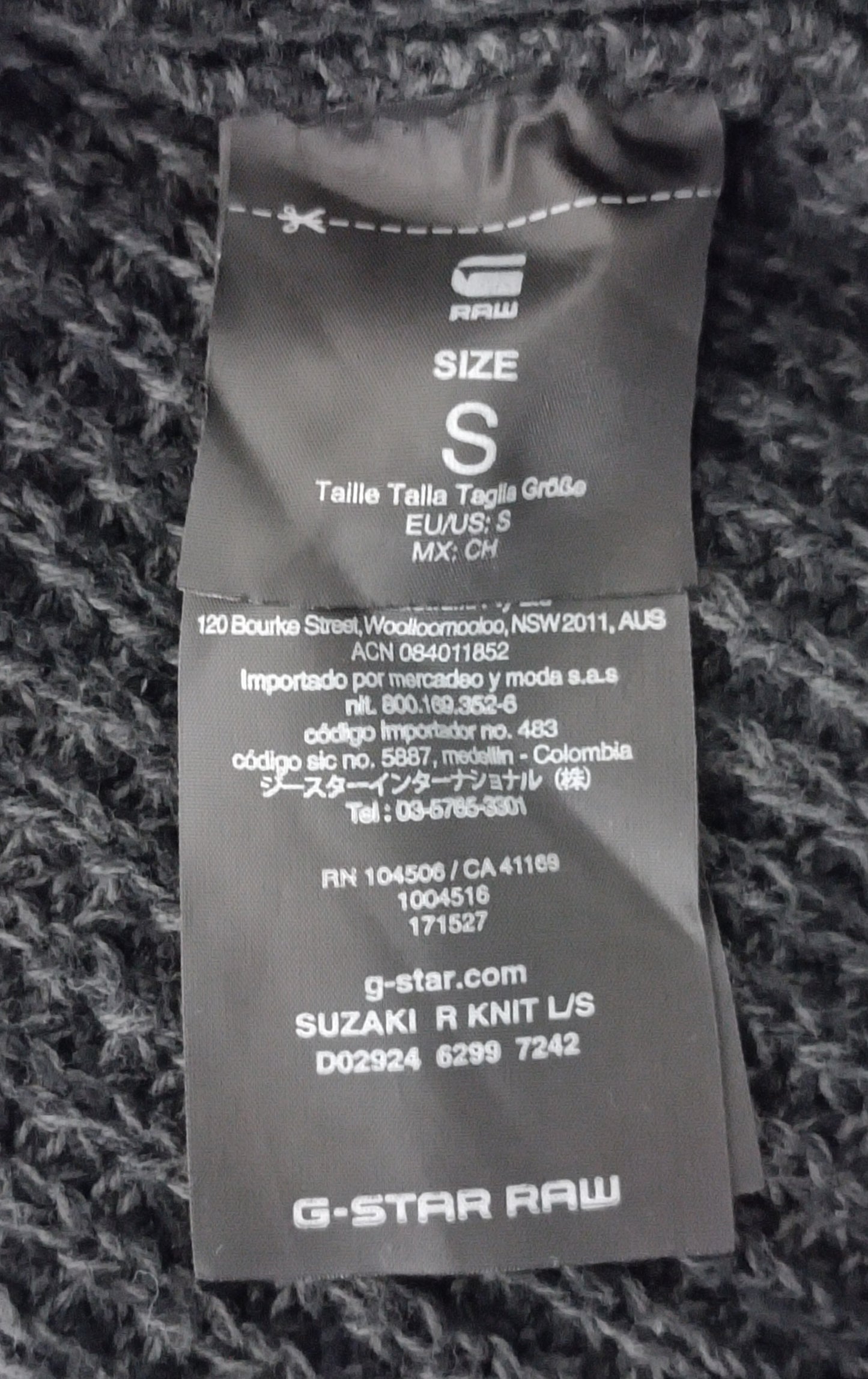 (S) G-Star Raw Suzaki R Knit пуловер