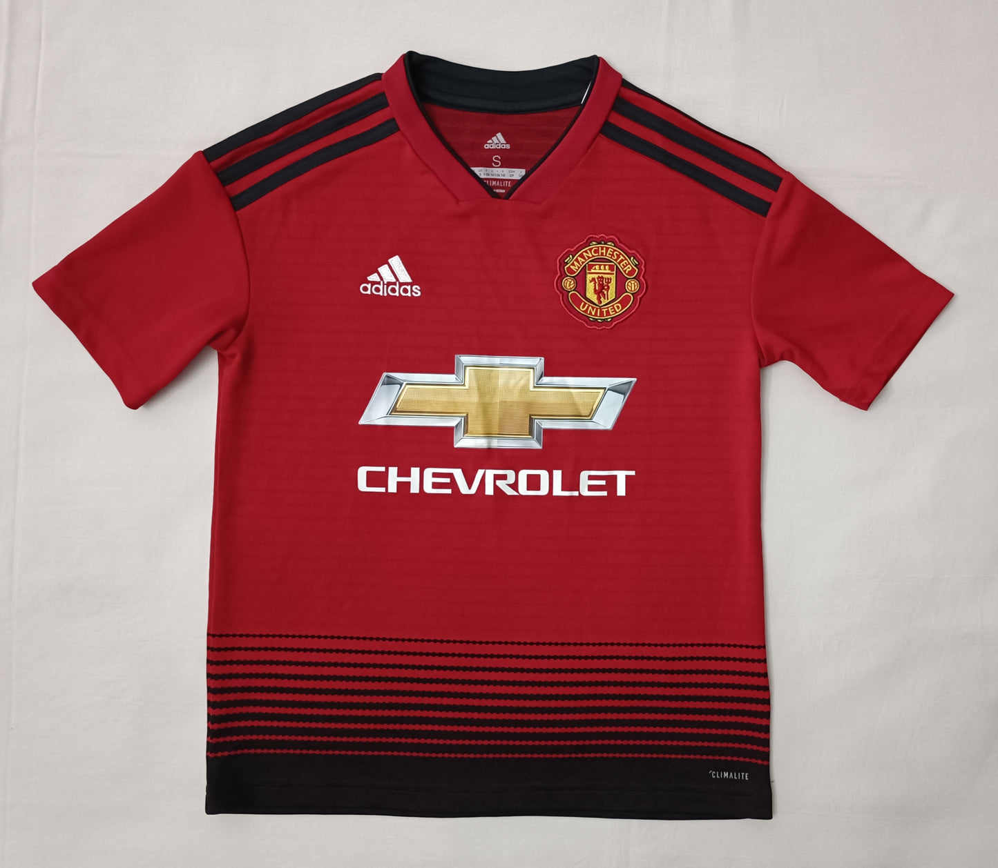 (ДЕТСКО) (Ръст 128-137см) Adidas Manchester United Home Jersey тениска