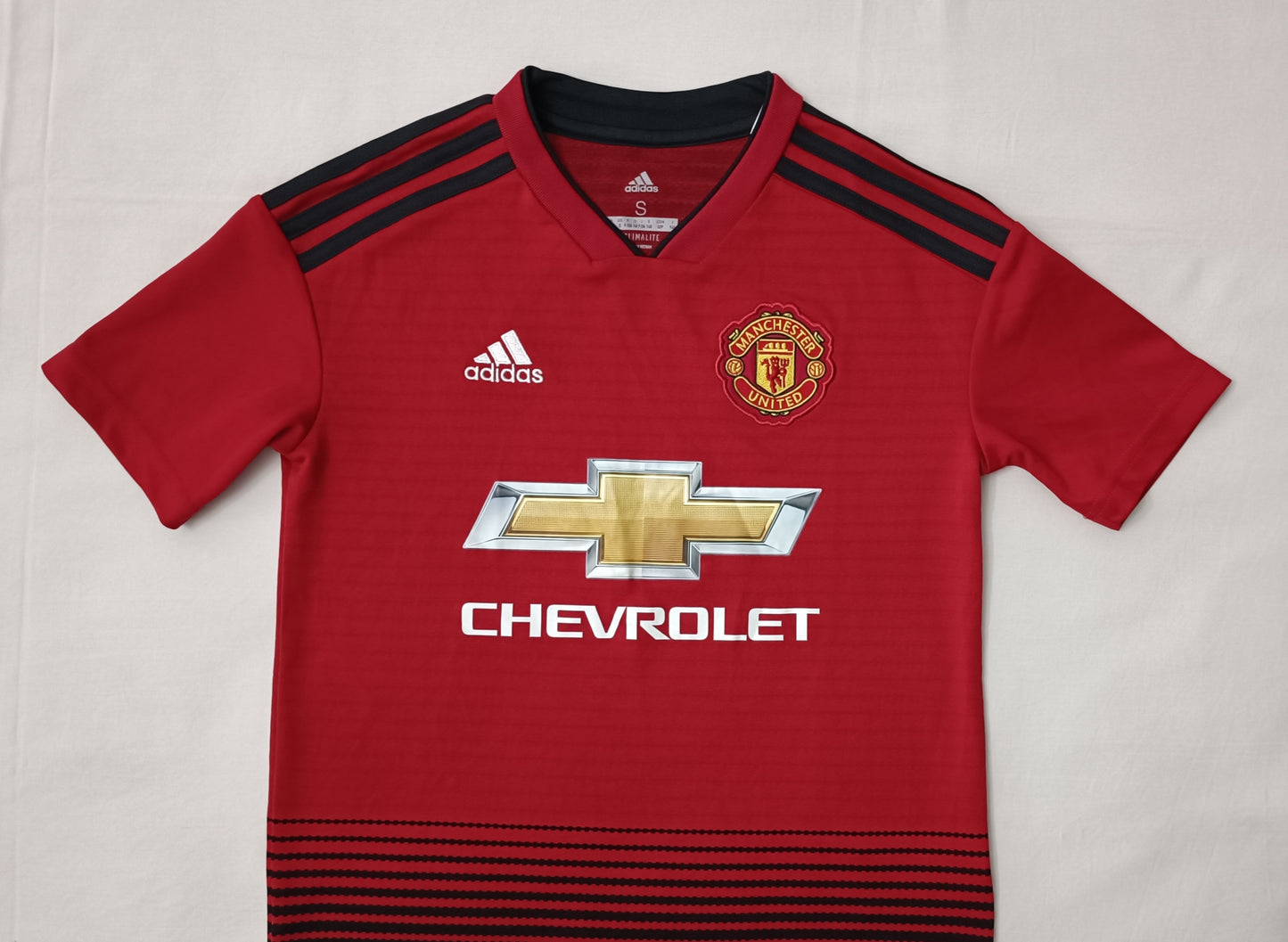 (ДЕТСКО) (Ръст 128-137см) Adidas Manchester United Home Jersey тениска