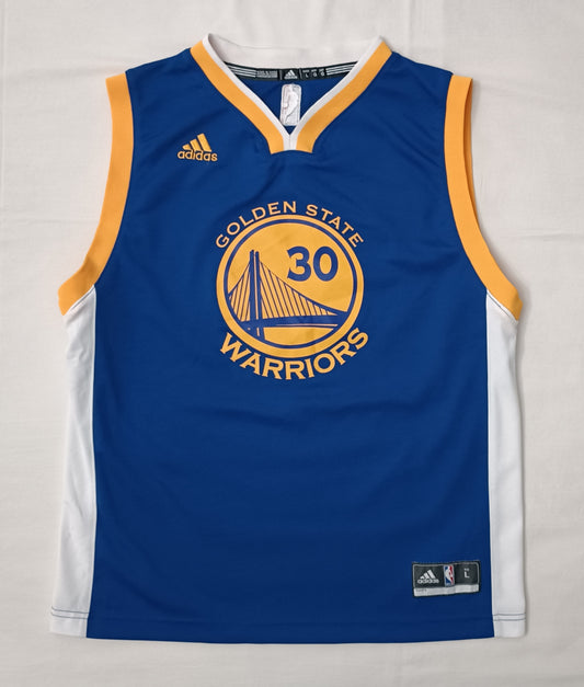 (ДЕТСКО) (Ръст 147-158см) Adidas Golden State Warriors #30 Curry Jersey потник