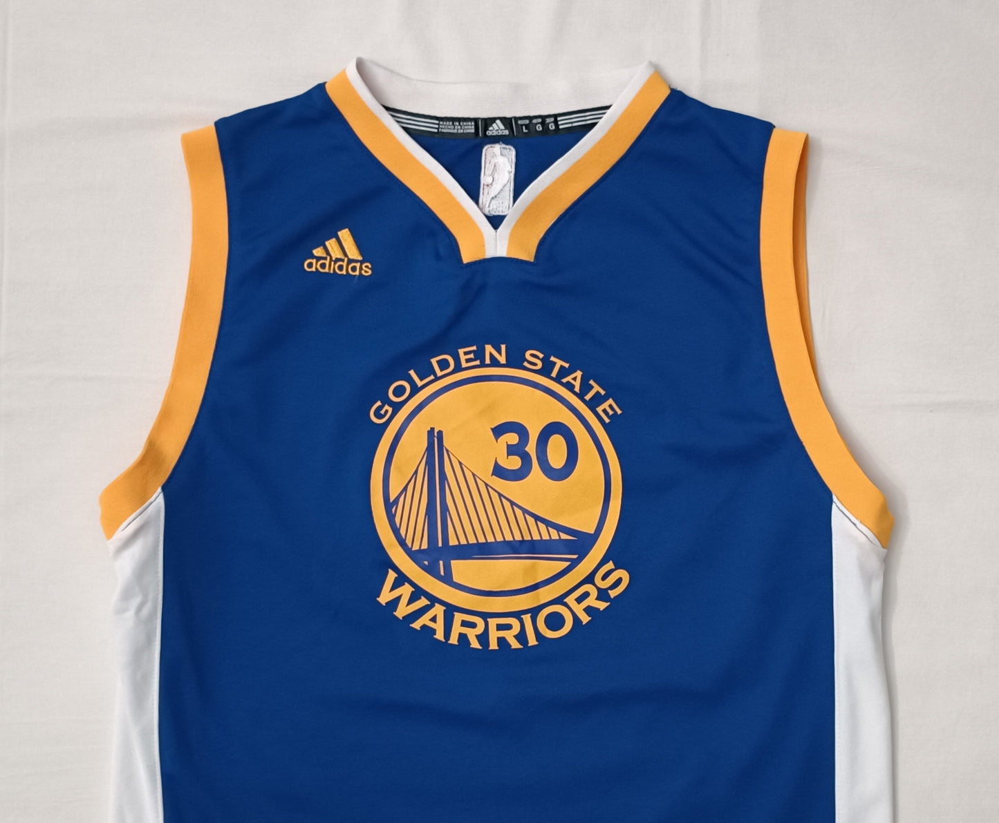 (ДЕТСКО) (Ръст 147-158см) Adidas Golden State Warriors #30 Curry Jersey потник