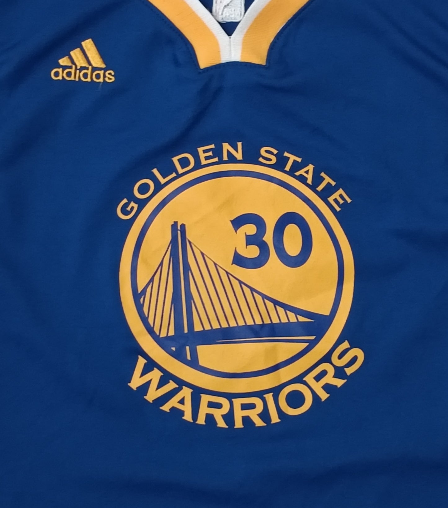 (ДЕТСКО) (Ръст 147-158см) Adidas Golden State Warriors #30 Curry Jersey потник