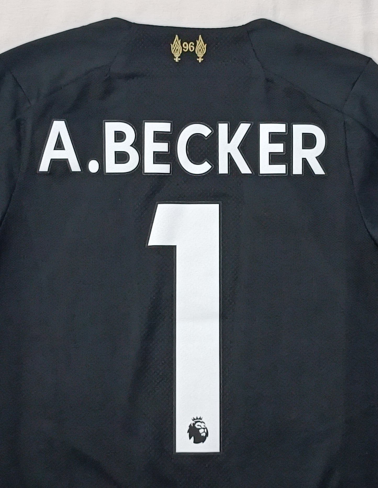 (ДЕТСКО) (Ръст 137-147см) New Balance Liverpool #1 A. Becker Jersey тениска