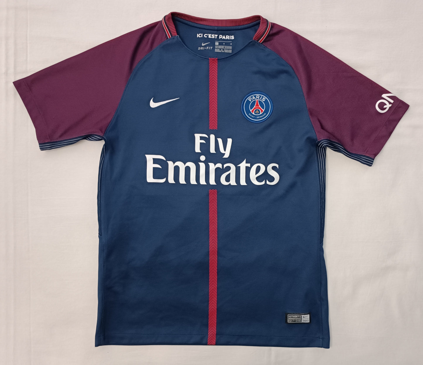 (ДЕТСКО) (Ръст 147-158см) Nike DRI-FIT PSG Paris Saint-Germain #10 Neymar Home Jersey тениска