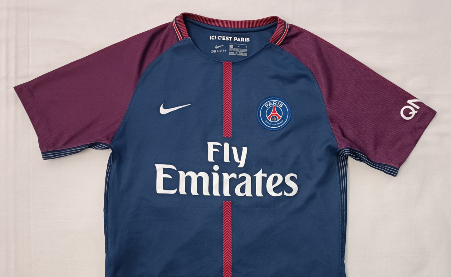 (ДЕТСКО) (Ръст 147-158см) Nike DRI-FIT PSG Paris Saint-Germain #10 Neymar Home Jersey тениска