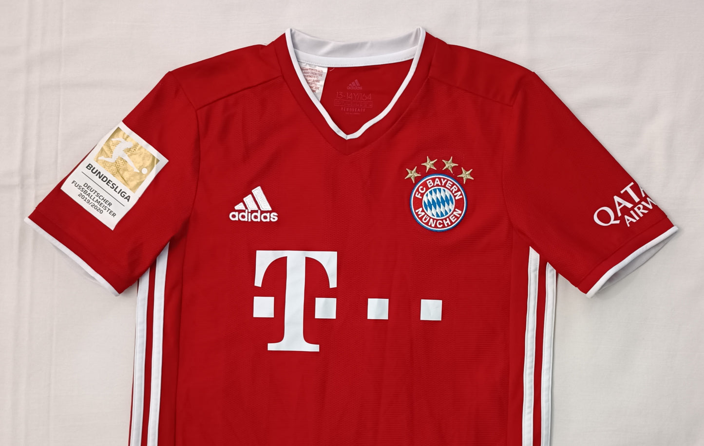 (ДЕТСКО) (Ръст 158-170см) Adidas Bayern Munchen #19 Davies Home Jersey тениска