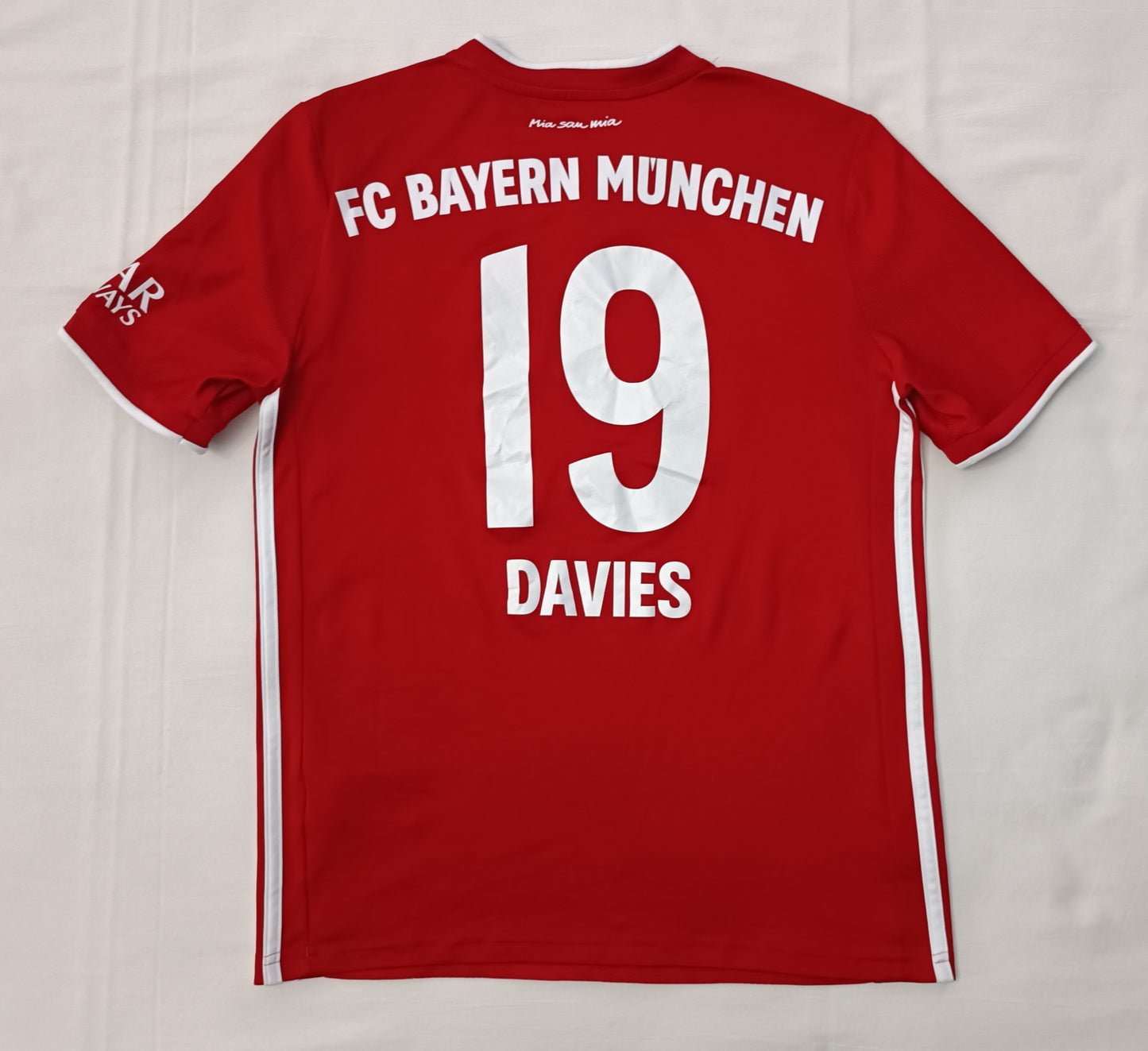 (ДЕТСКО) (Ръст 158-170см) Adidas Bayern Munchen #19 Davies Home Jersey тениска