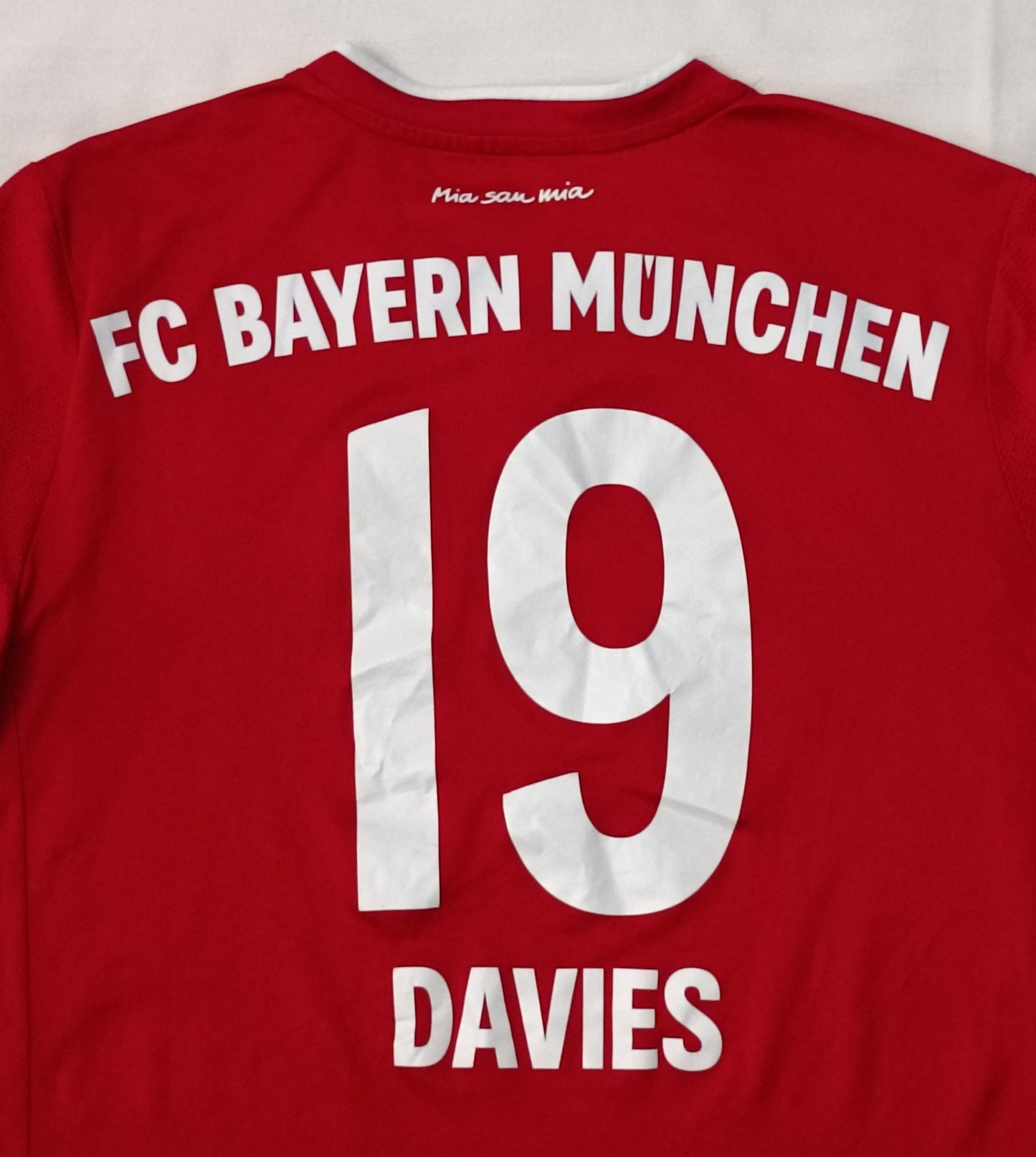 (ДЕТСКО) (Ръст 158-170см) Adidas Bayern Munchen #19 Davies Home Jersey тениска