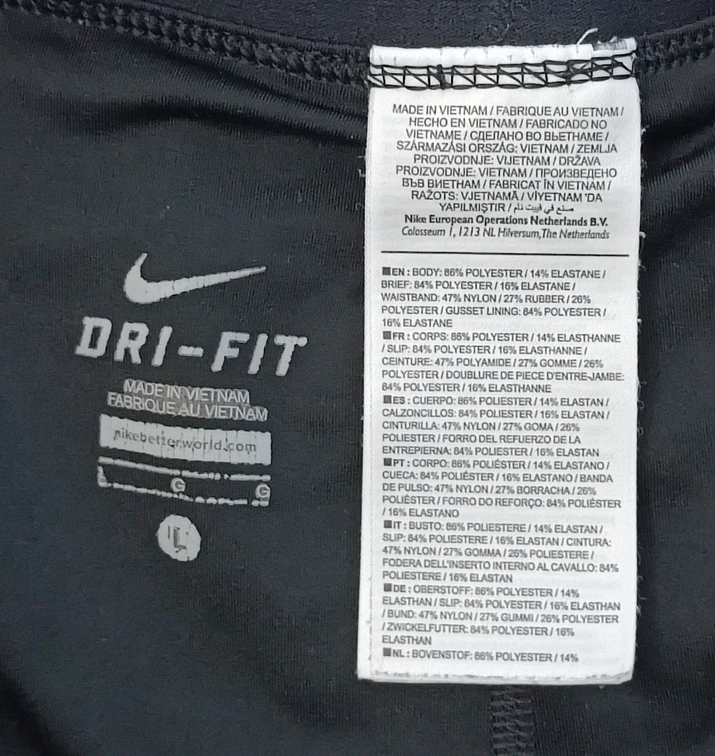 (ДАМСКО) (L) Nike DRI-FIT Full Flex 2in1 Shorts шорти с клин 2в1