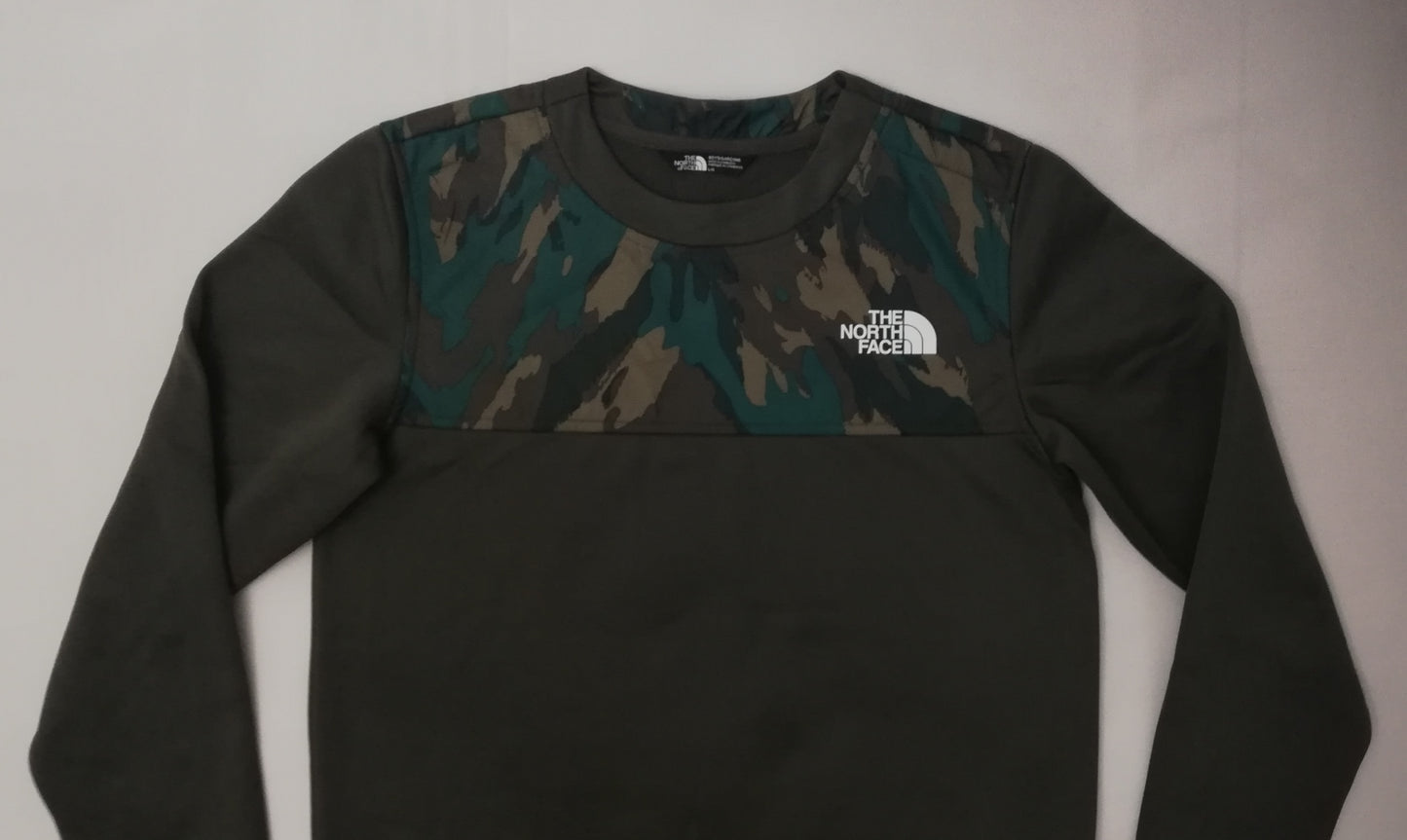 (ДЕТСКО) (Ръст 147-158см) The North Face Camouflage Sweatshirt горнище