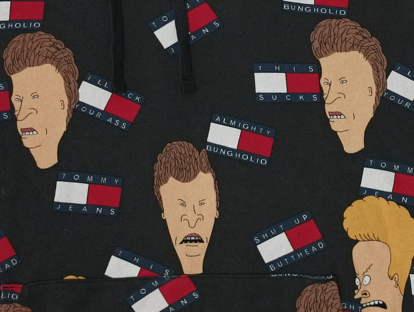 (S) Tommy Hilfiger x Beavis and ButtHead Hoodie горнище