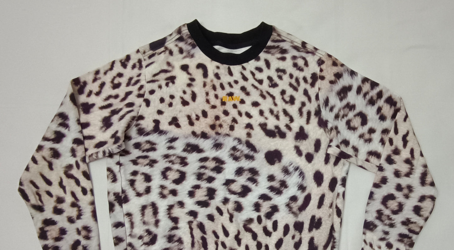 (ДАМСКО) (S) G-Star Raw Leopard Cropped Sweatshirt горнище