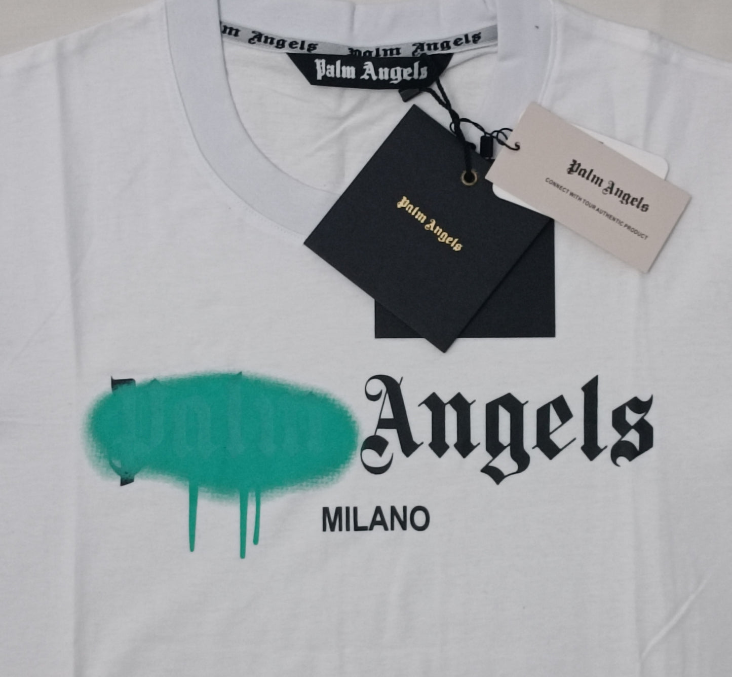 (L) Palm Angels Sprayed Logo T-Shirt тениска