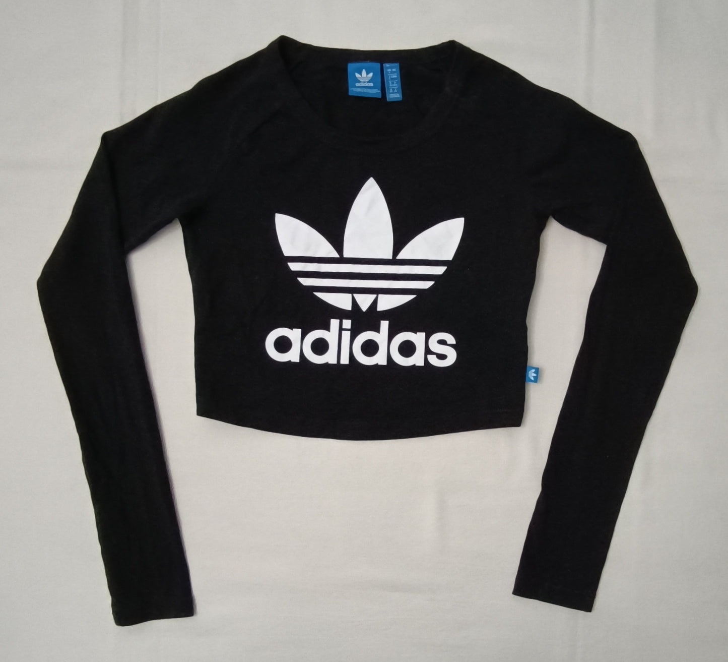 (ДАМСКО) (XS) Adidas Originals Trefoil Cropped Long Sleeve блуза