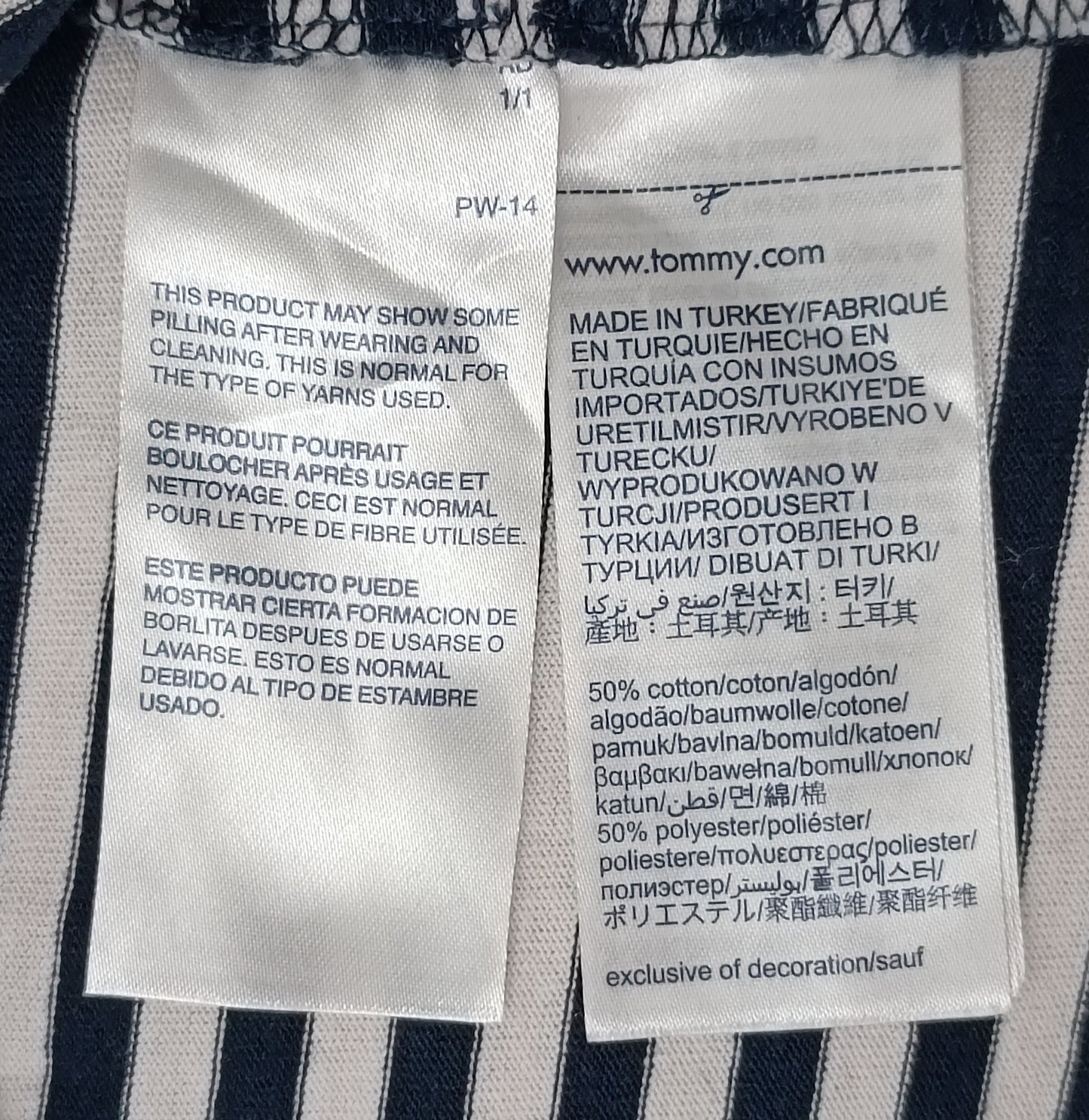 (ДАМСКО) (S) Tommy Jeans Heart Shapped Tee тениска