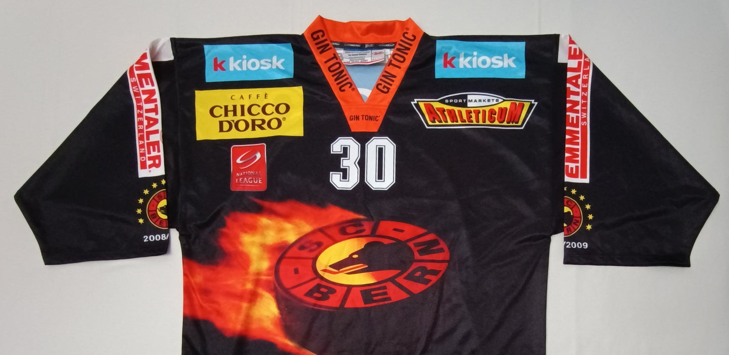 (XL) Interhockey SC Bern Switzerland Ice Hockey Jersey тениска с автографи