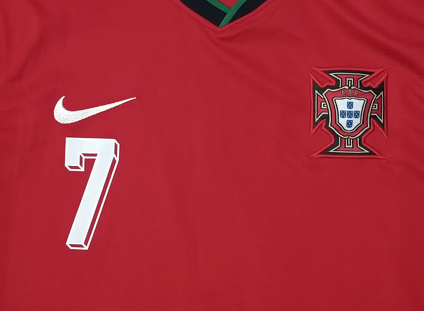 (L) Nike DRI-FIT Portugal #7 Ronaldo 2024 Home Jersey тениска